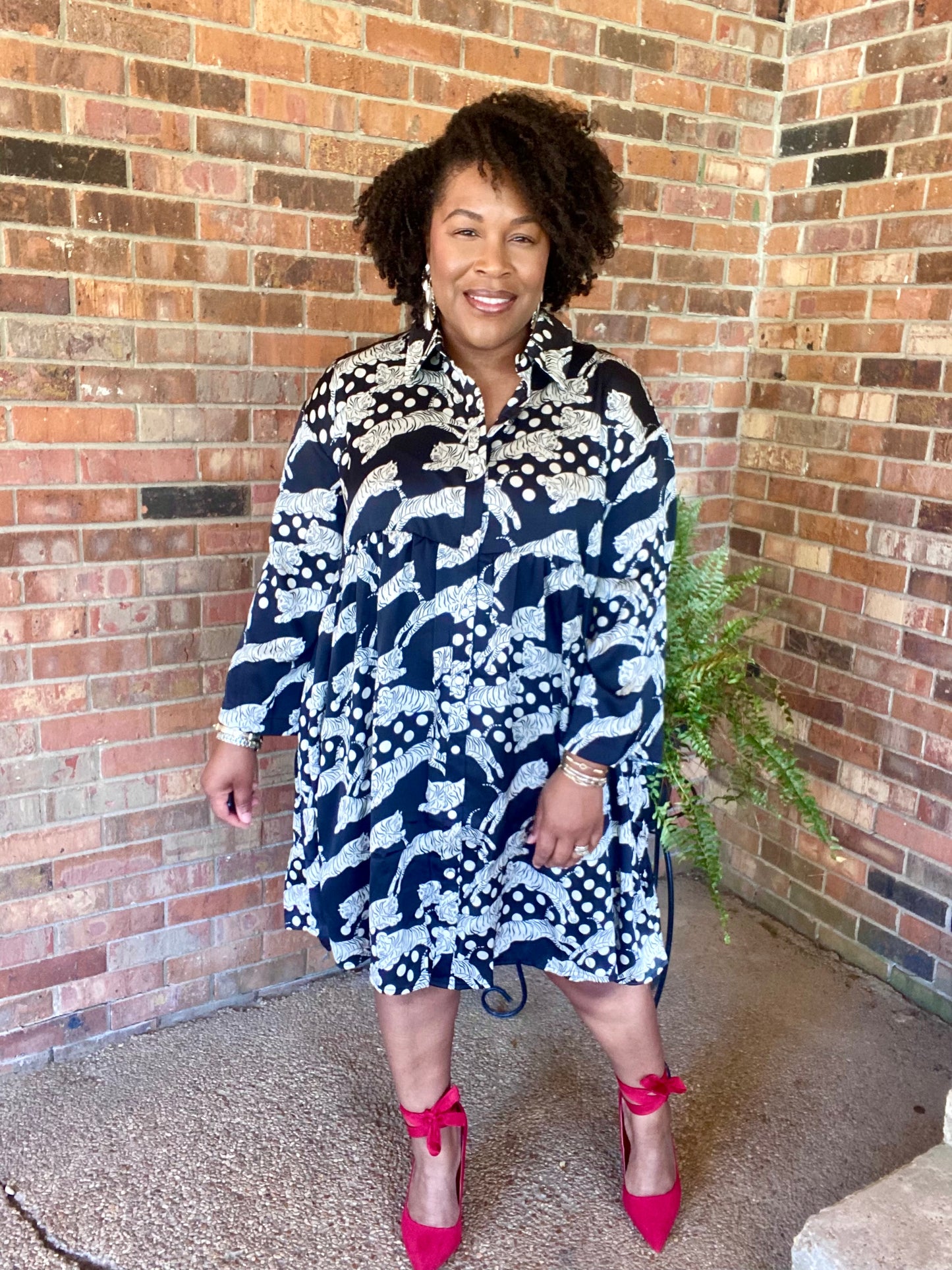 Satin Animal Print