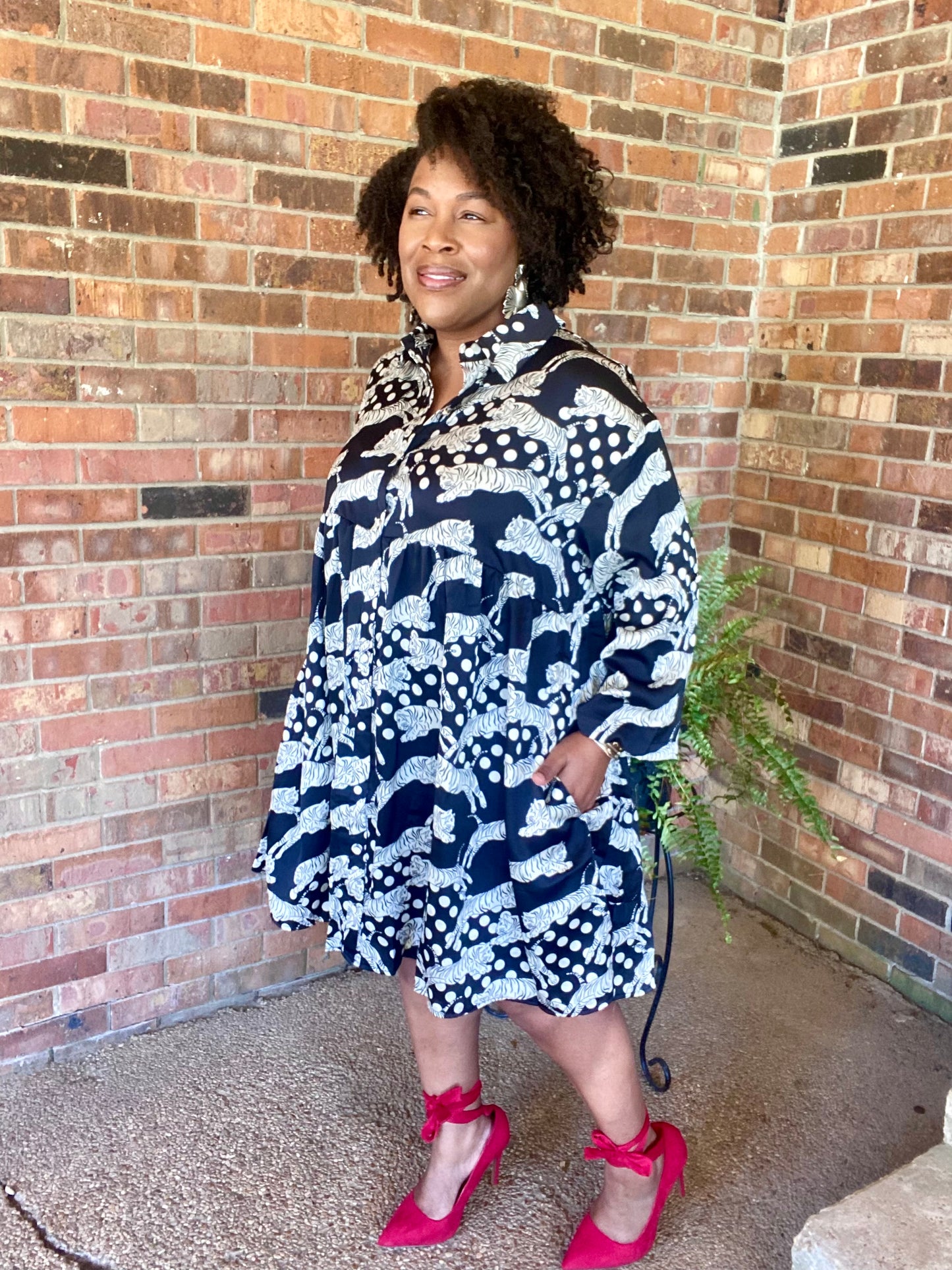Satin Animal Print