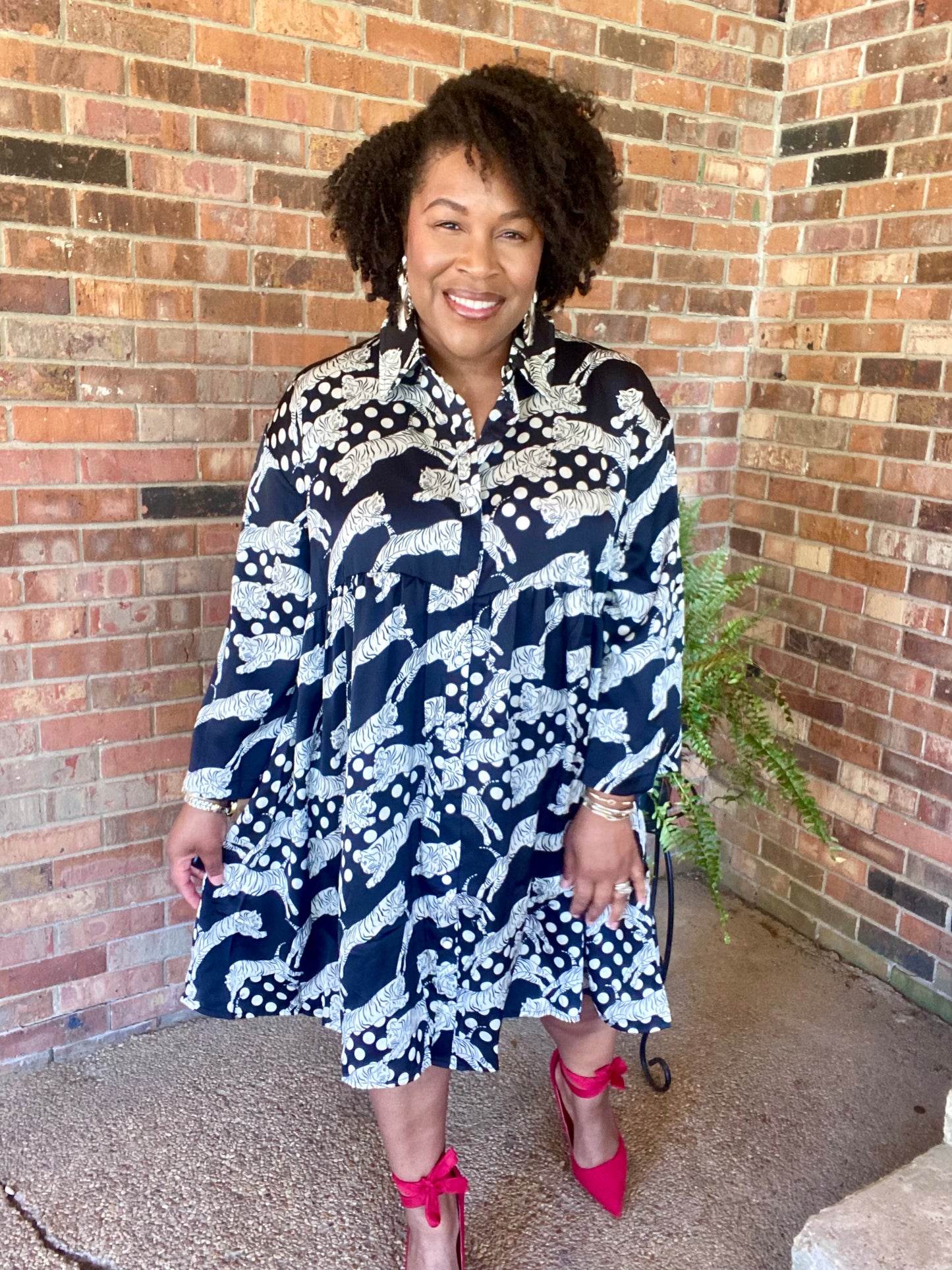 Satin Animal Print