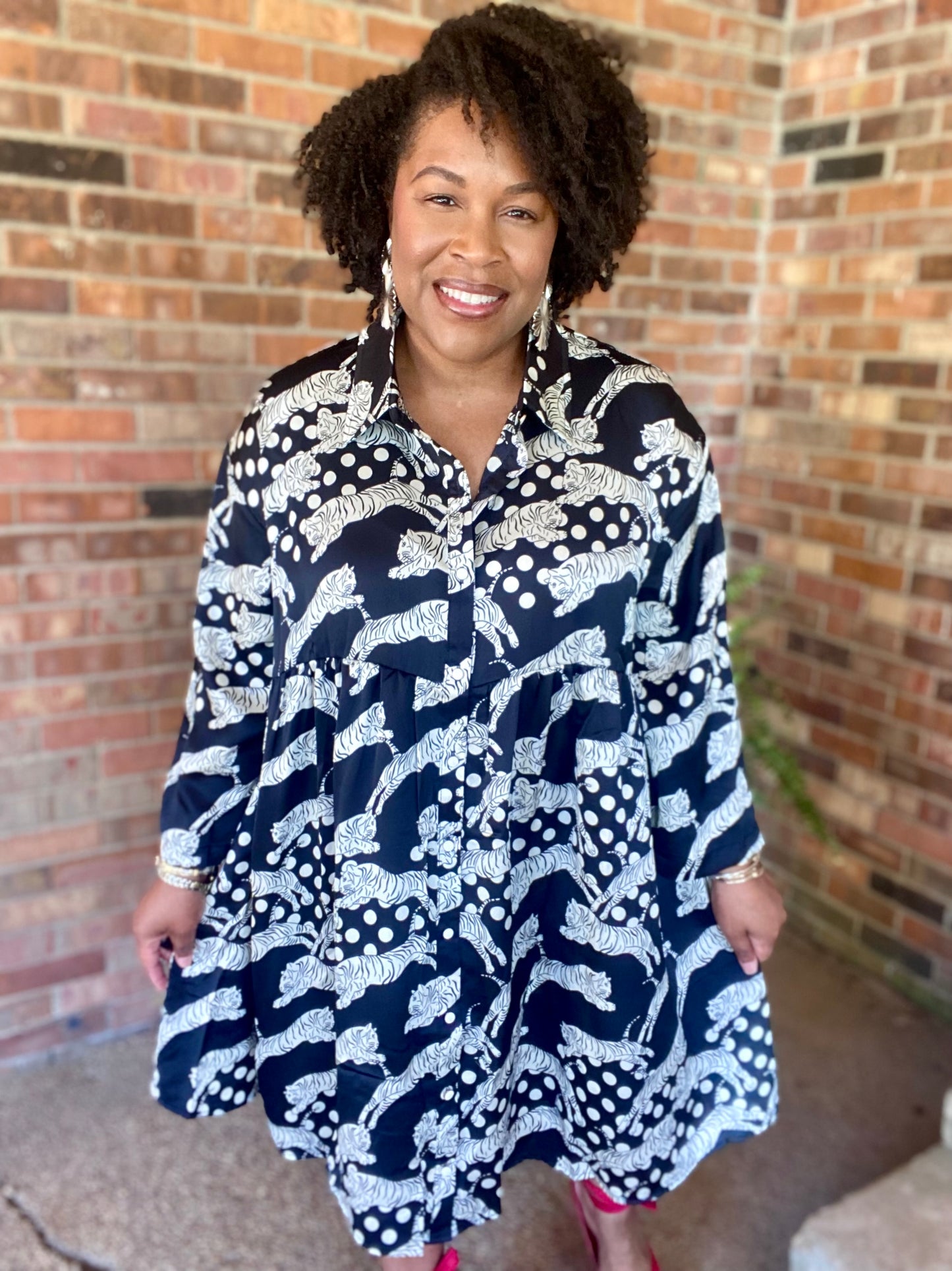 Satin Animal Print