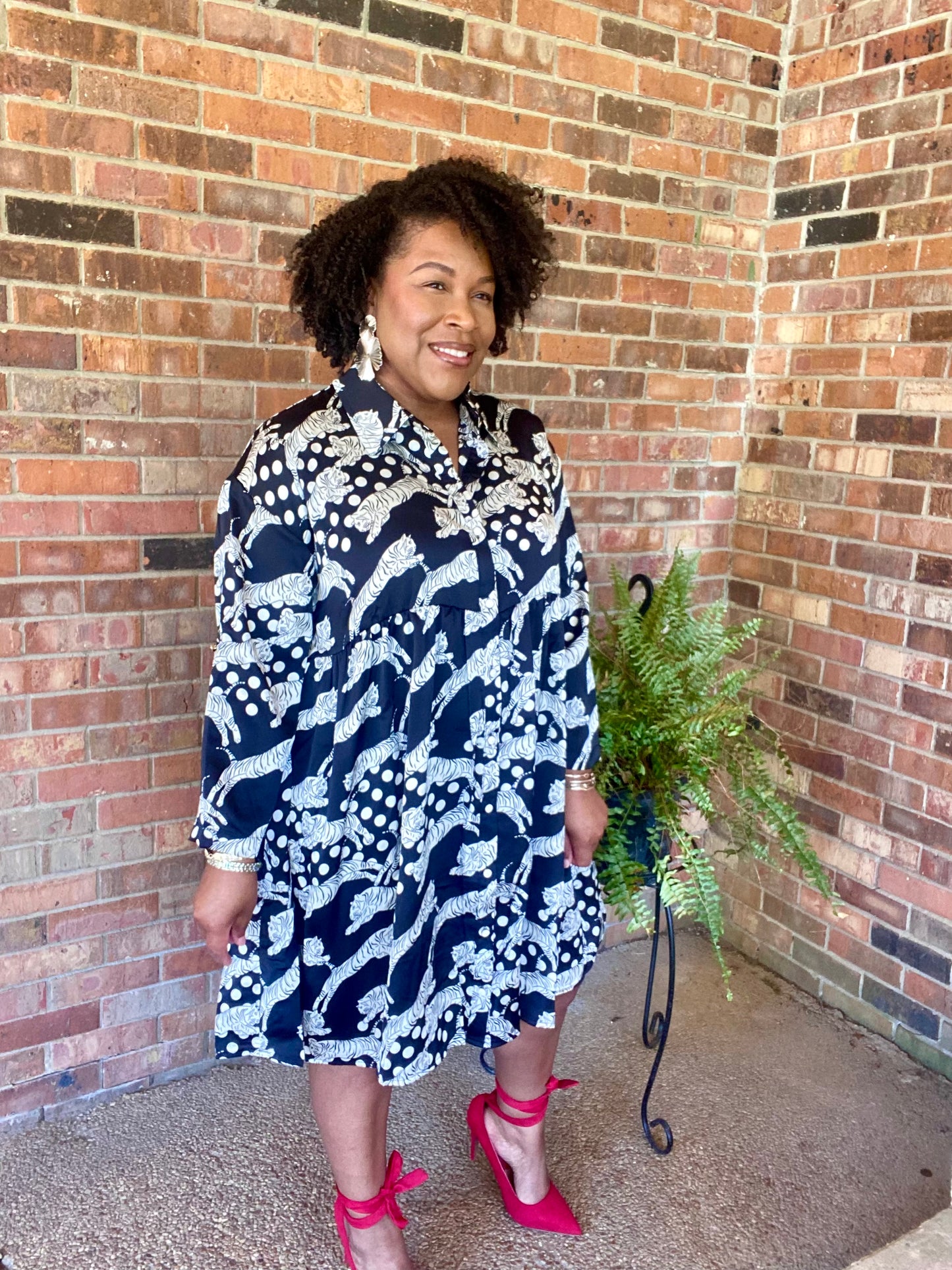 Satin Animal Print