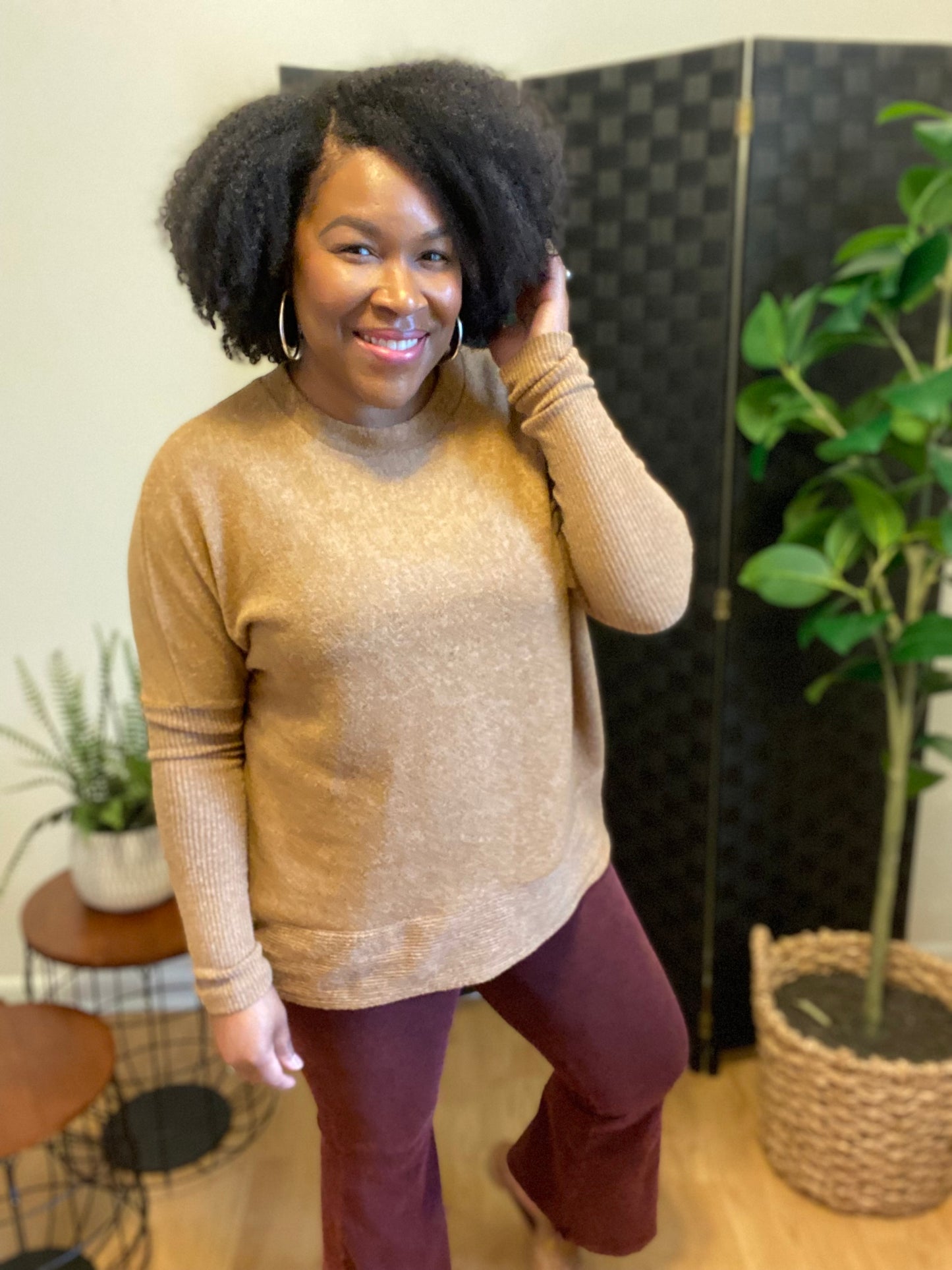 Burgundy Crop Flares