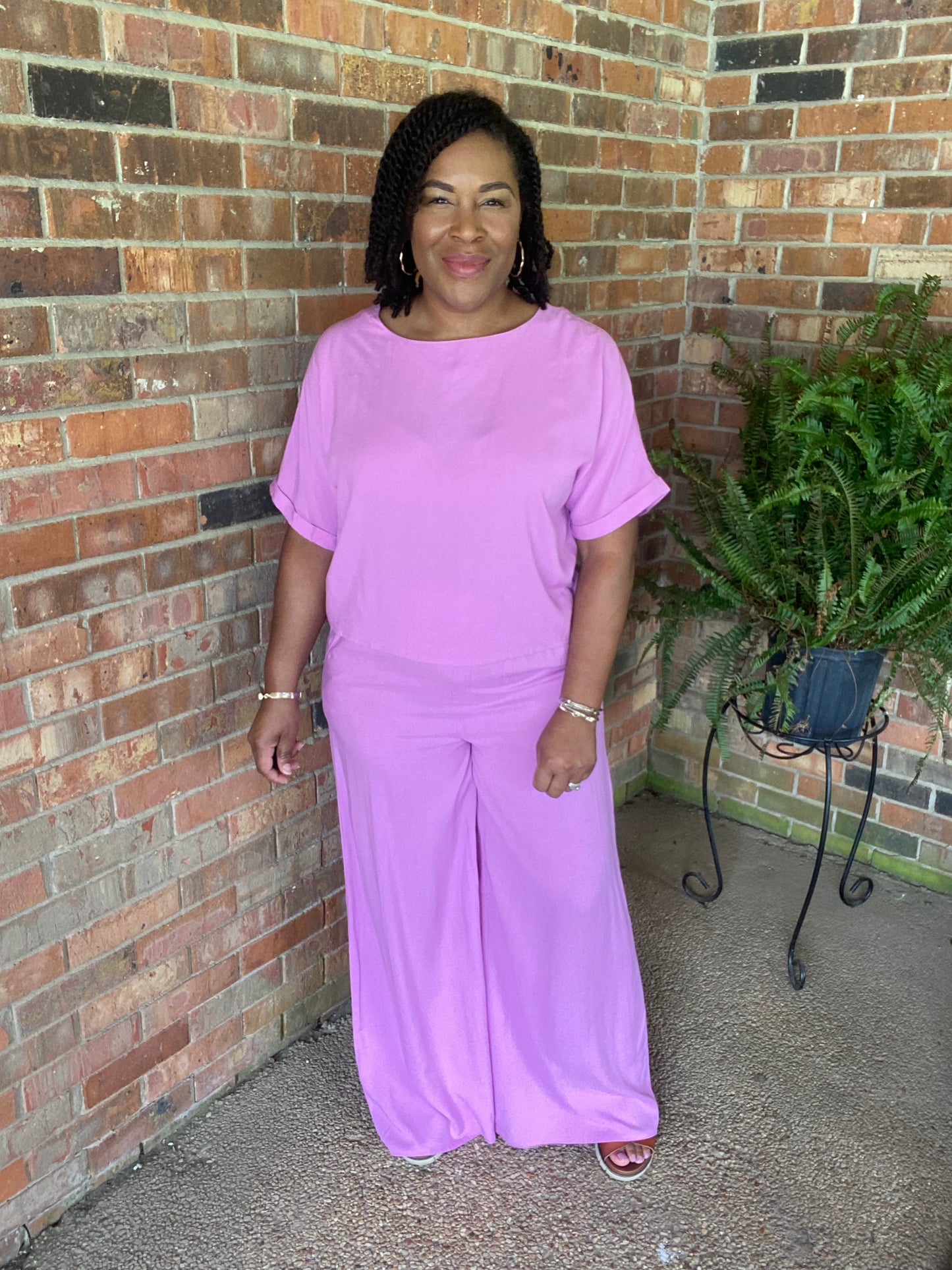 Mauve Woven Set