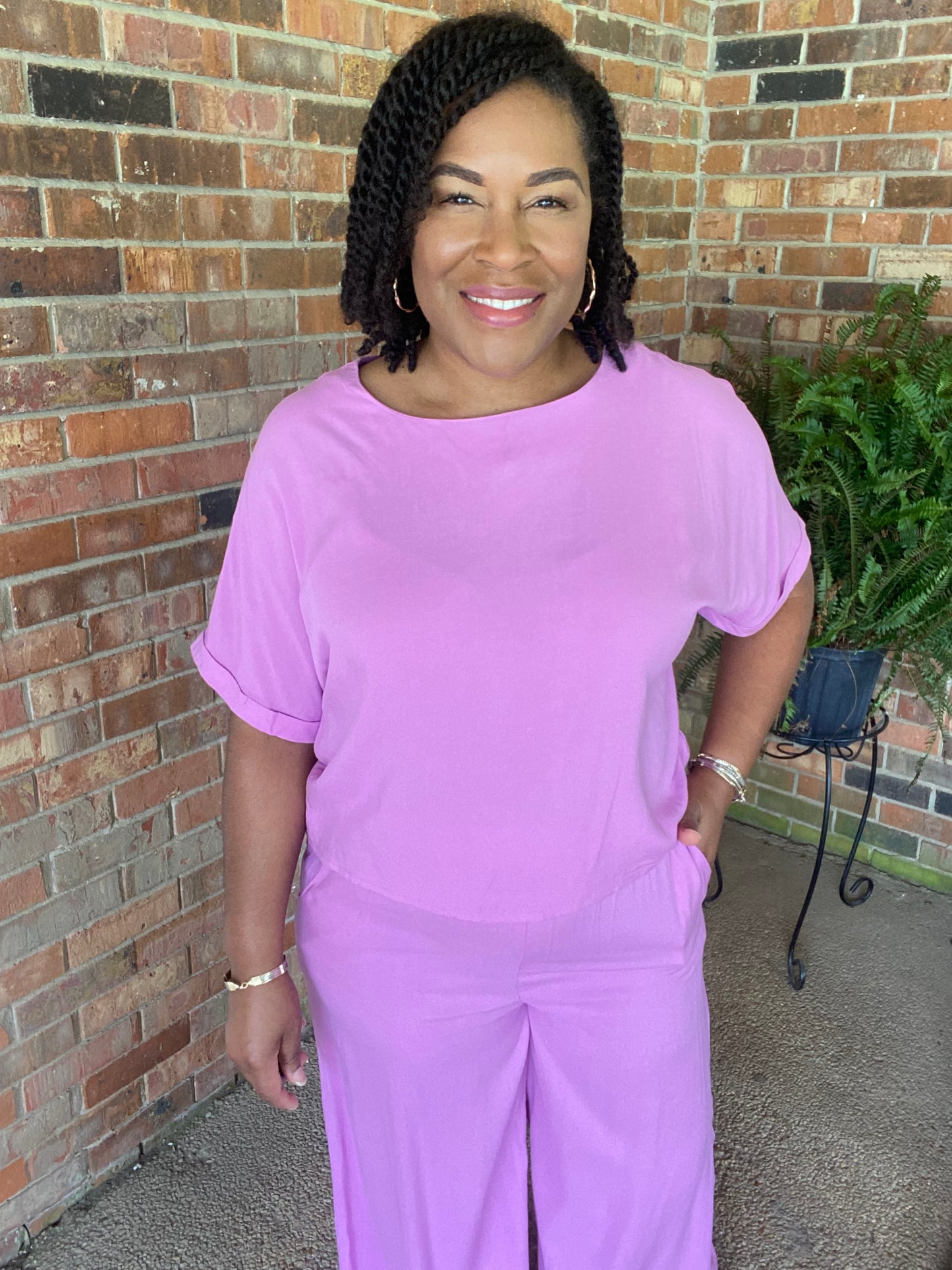 Mauve Woven Set
