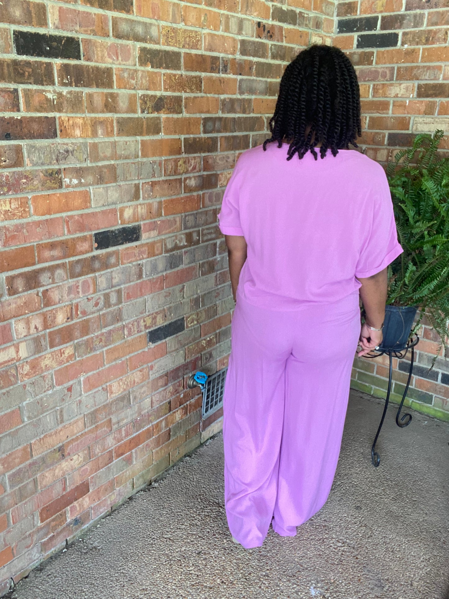 Mauve Woven Set