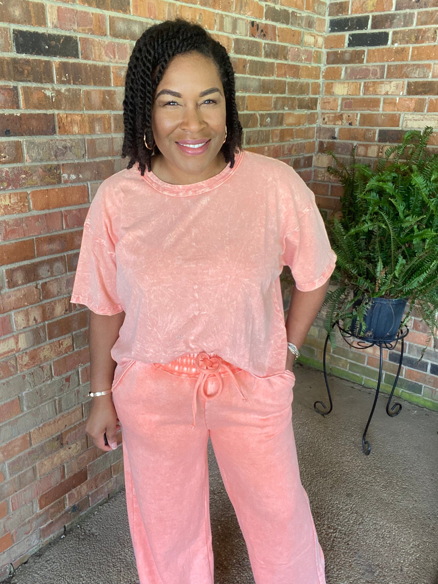 Orange Acid Wash Set