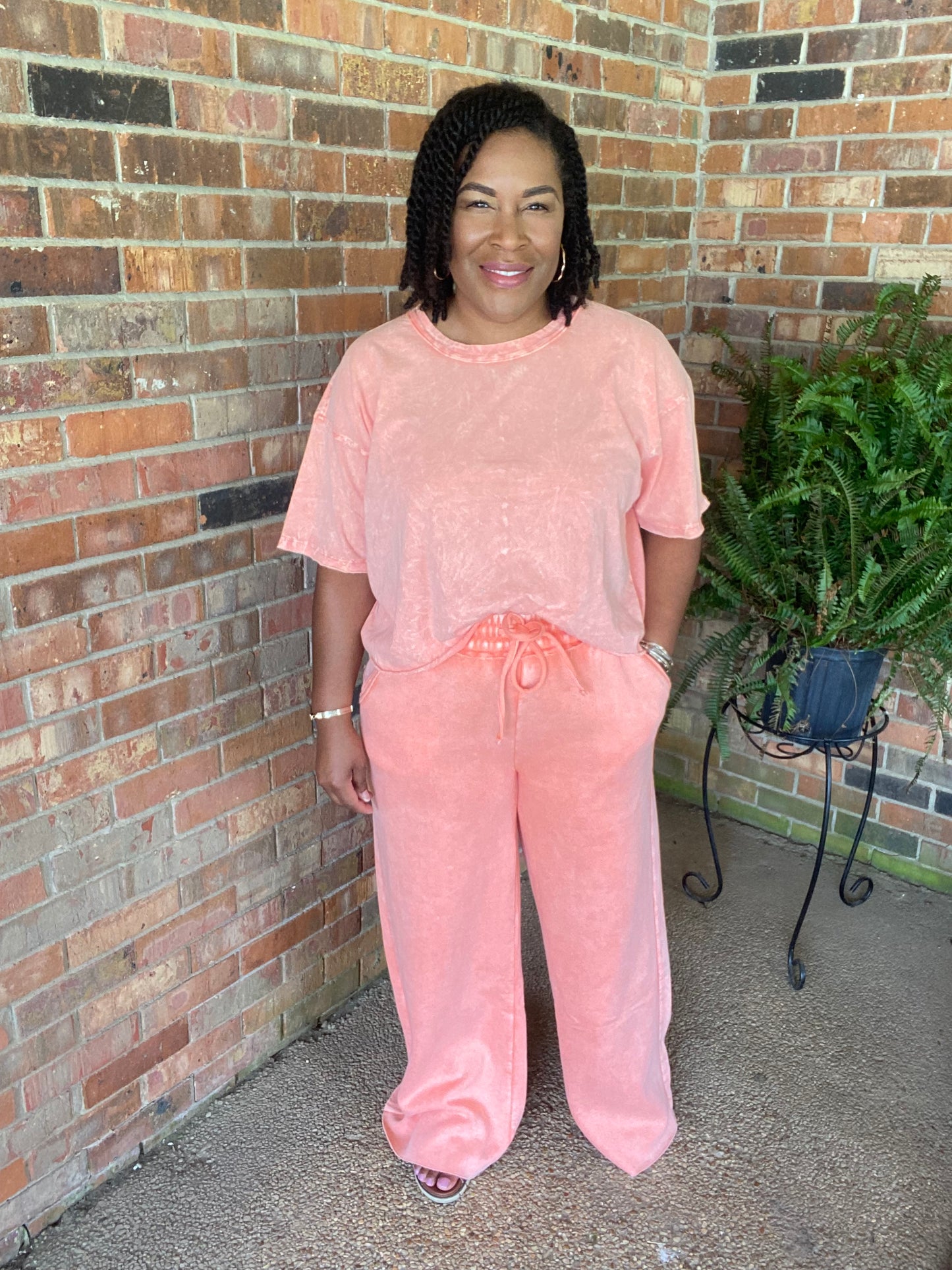 Orange Acid Wash Set