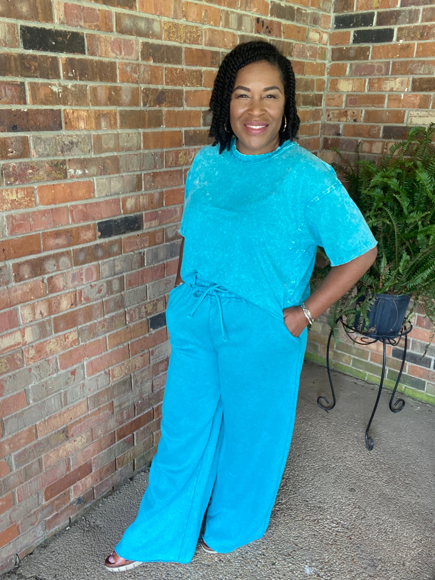 Blue Acid Wash Set