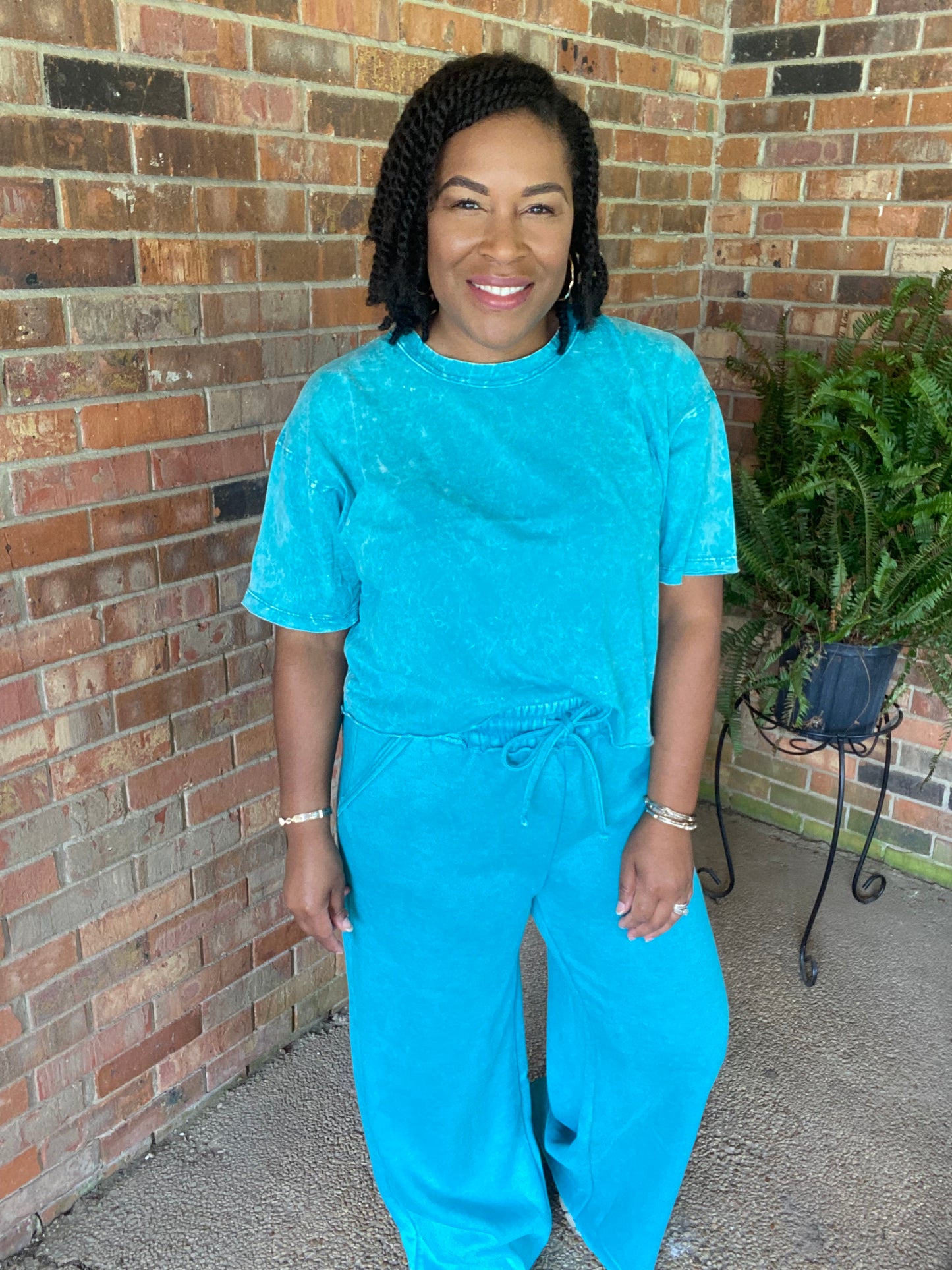 Blue Acid Wash Set