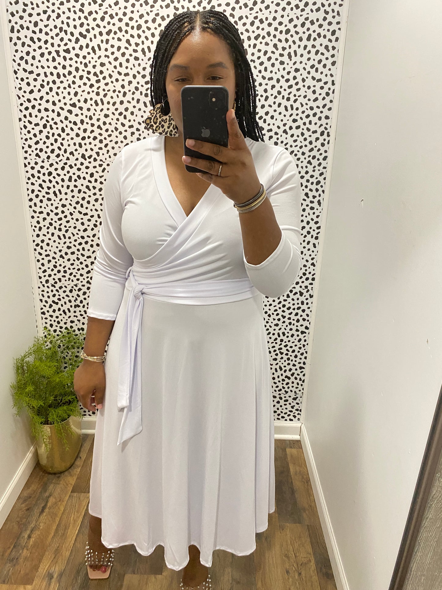 White Wrap Dress