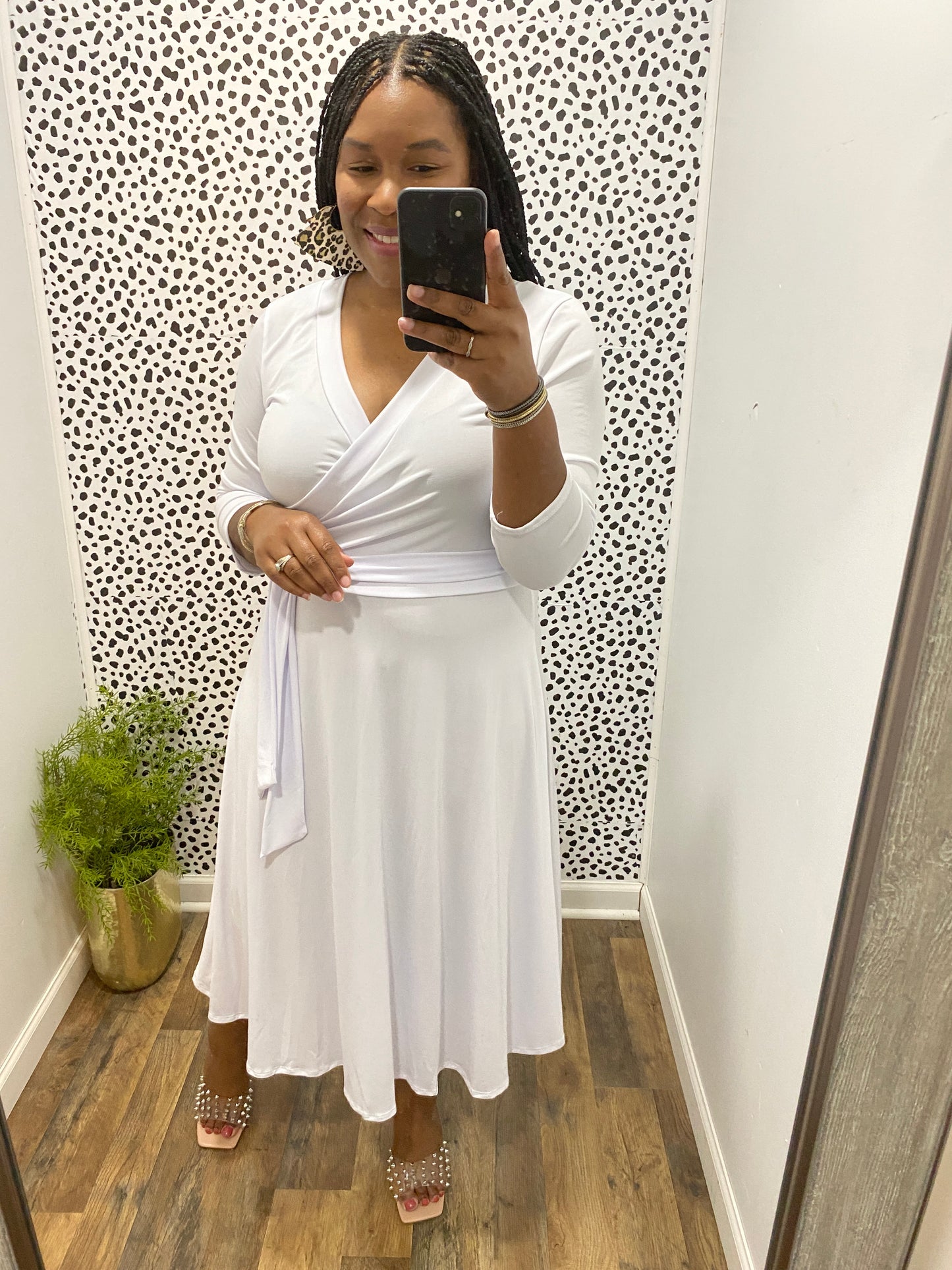 White Wrap Dress