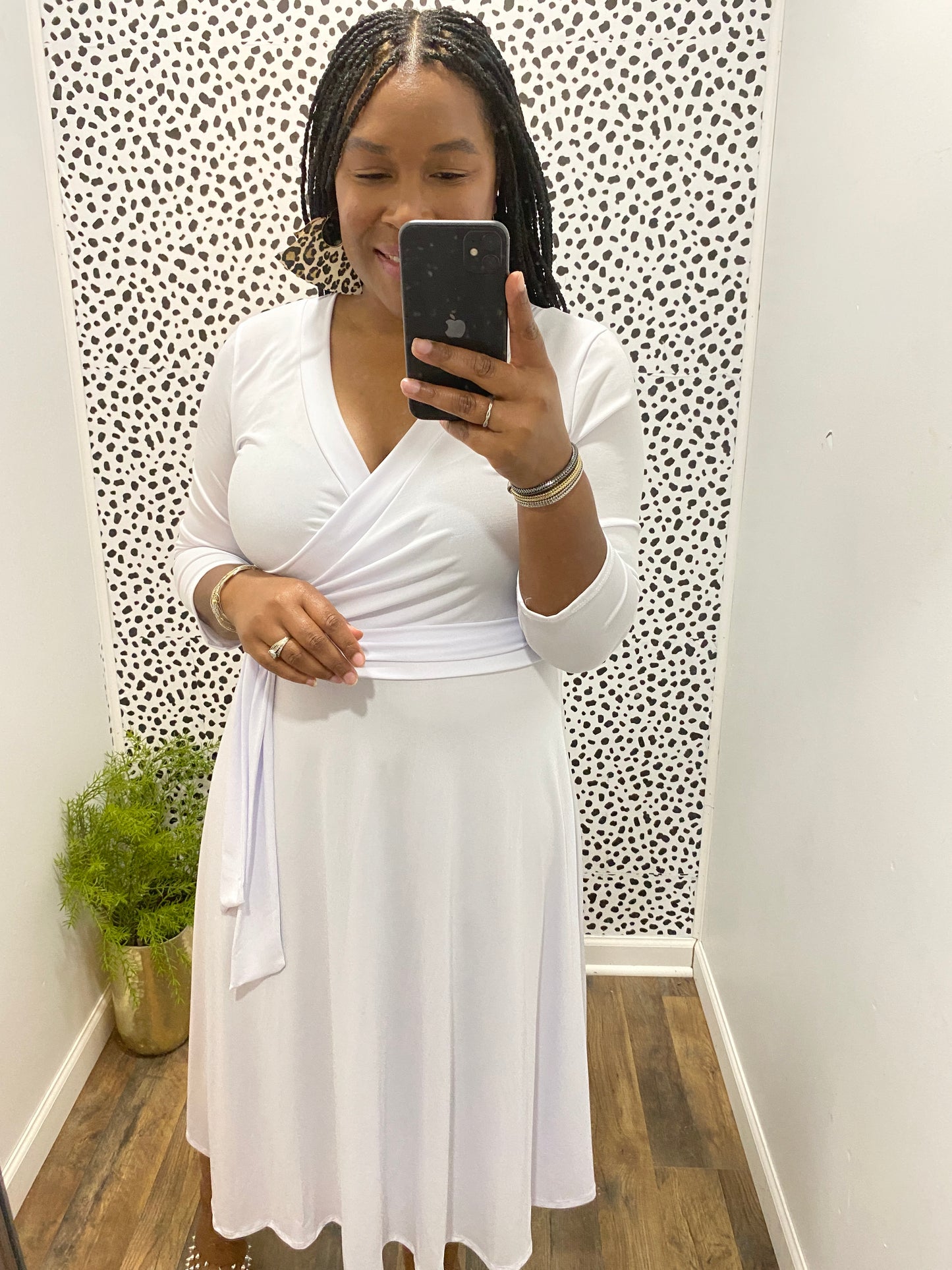White Wrap Dress