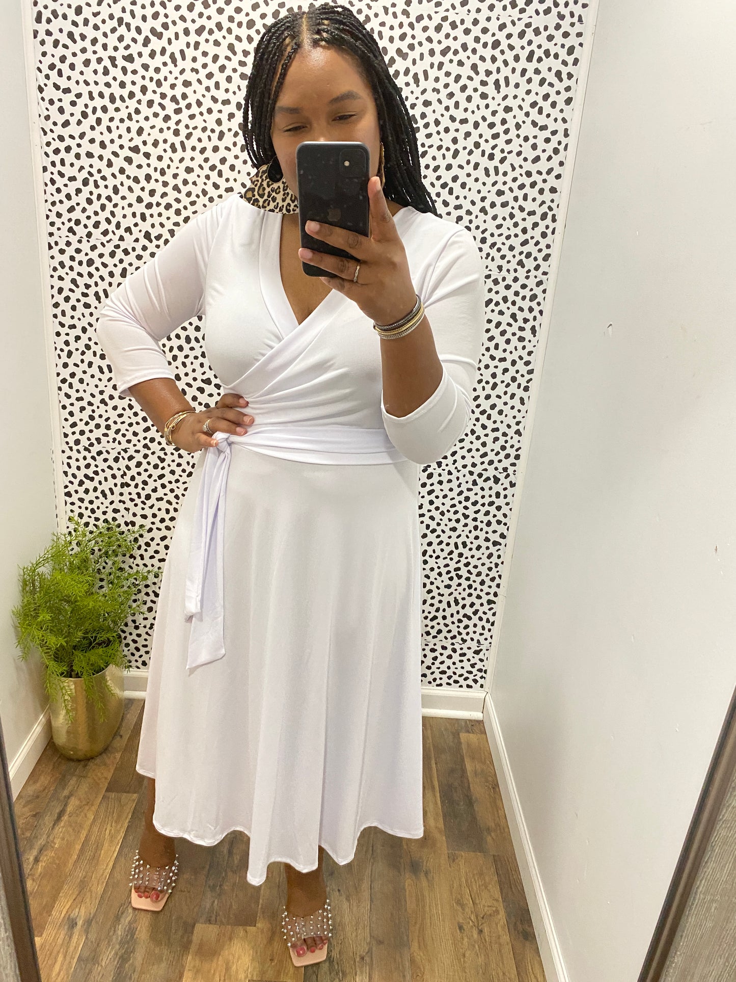 White Wrap Dress