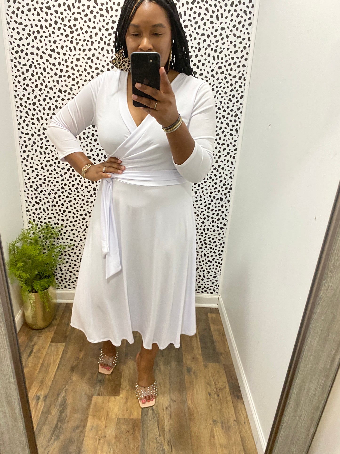 White Wrap Dress