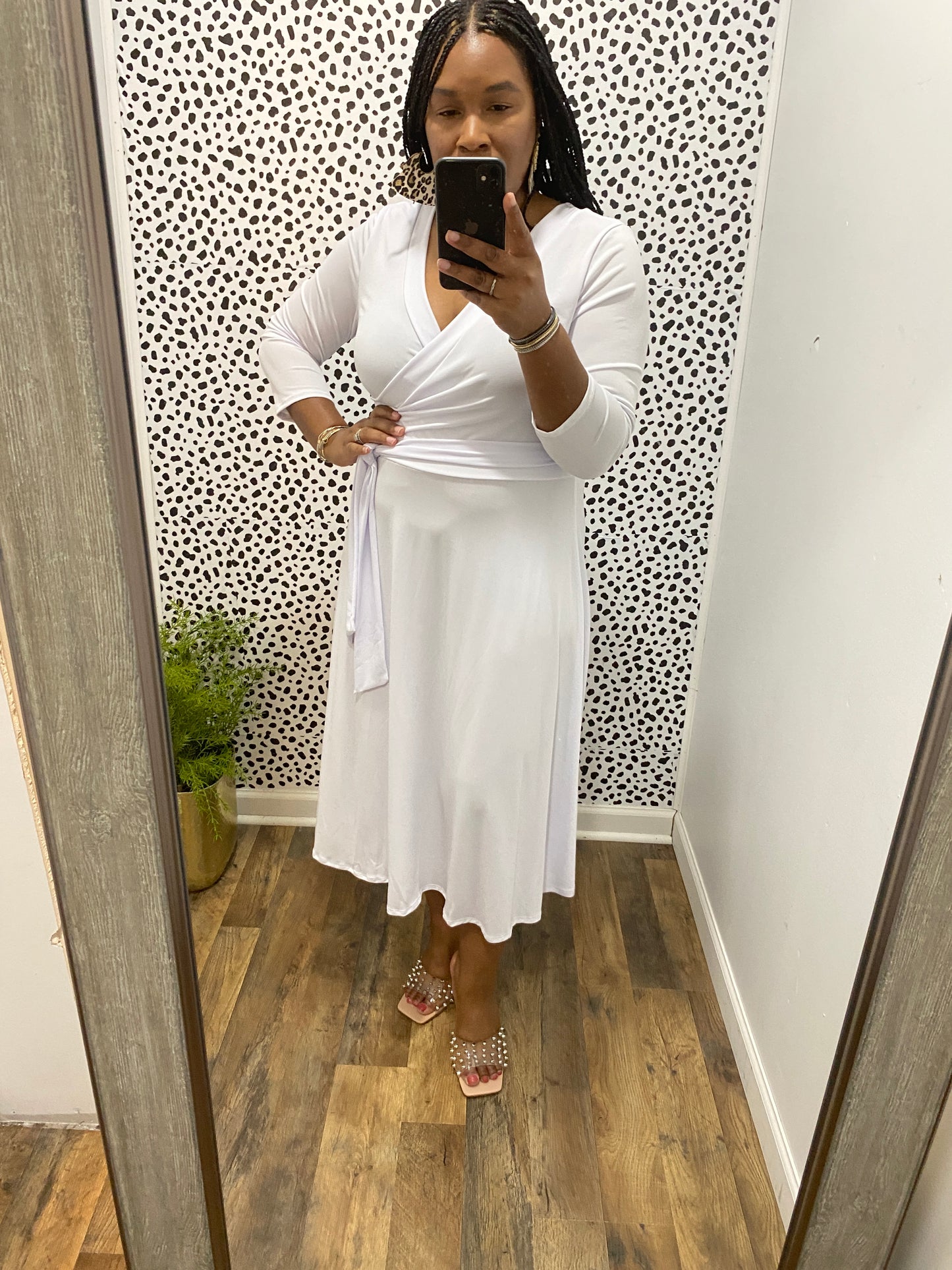 White Wrap Dress