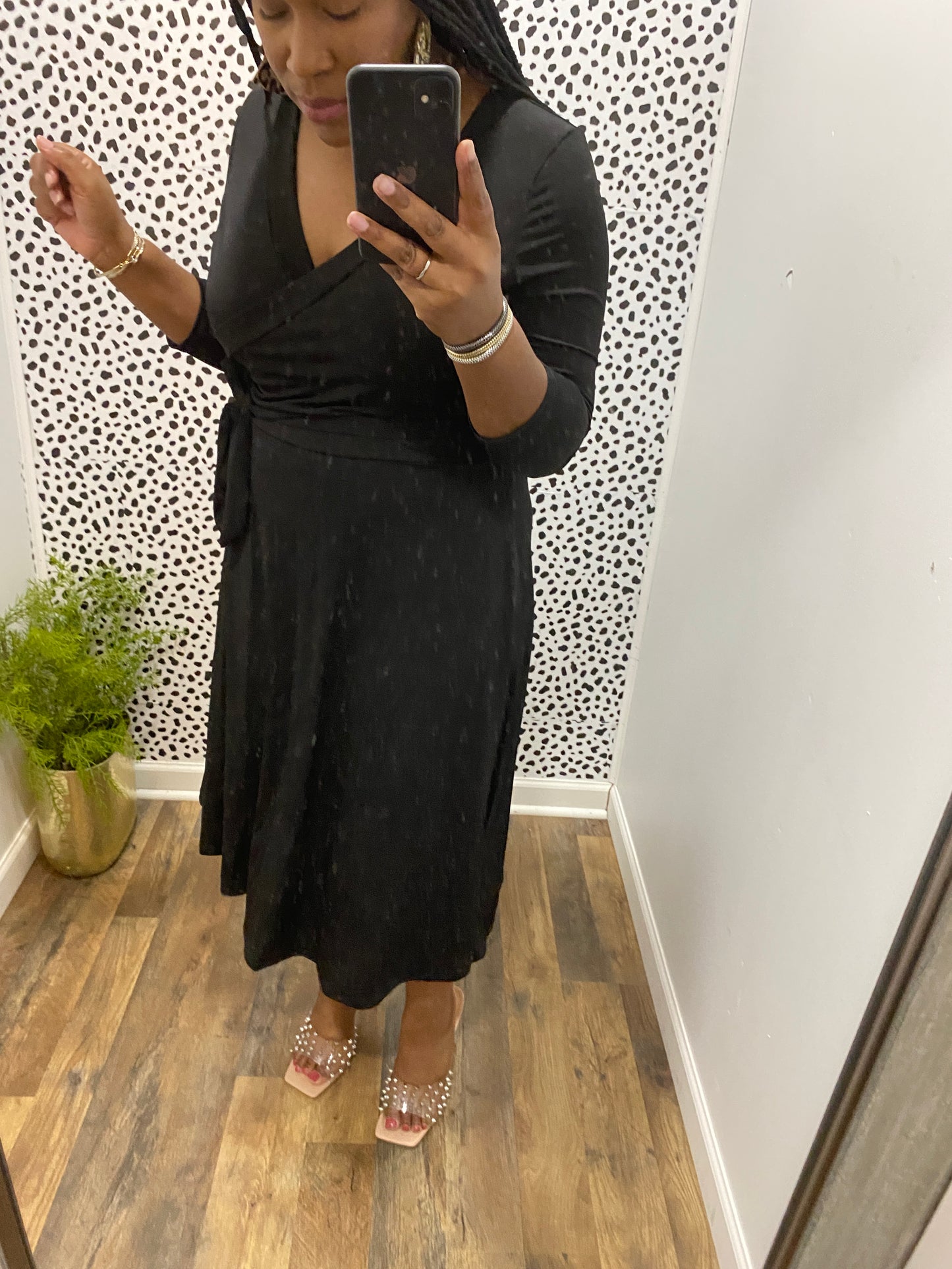 Black Wrap Dress