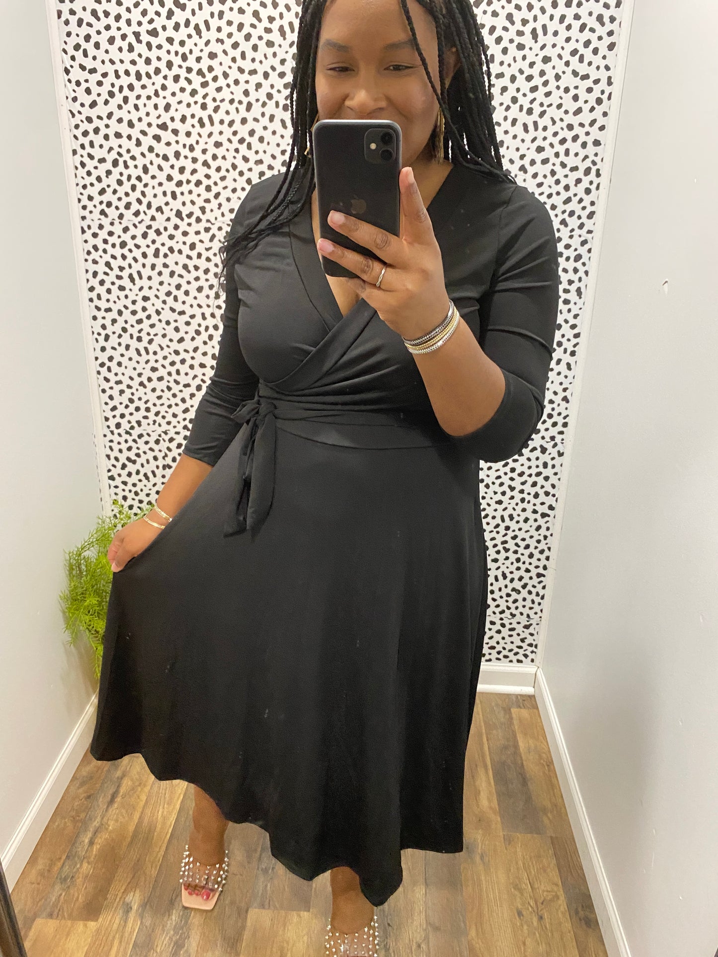 Black Wrap Dress
