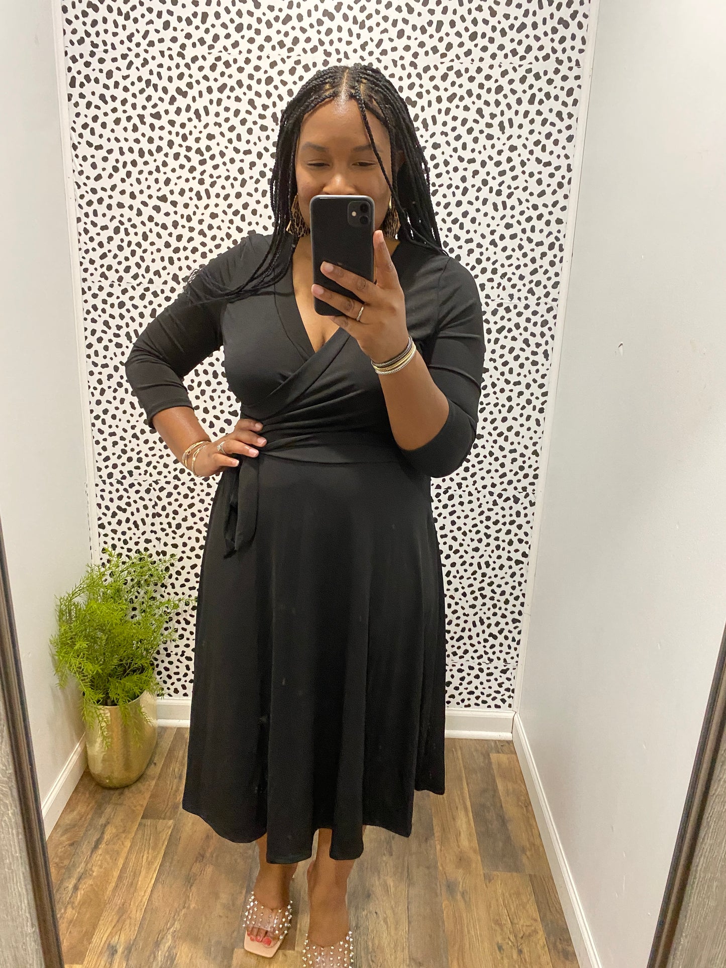 Black Wrap Dress