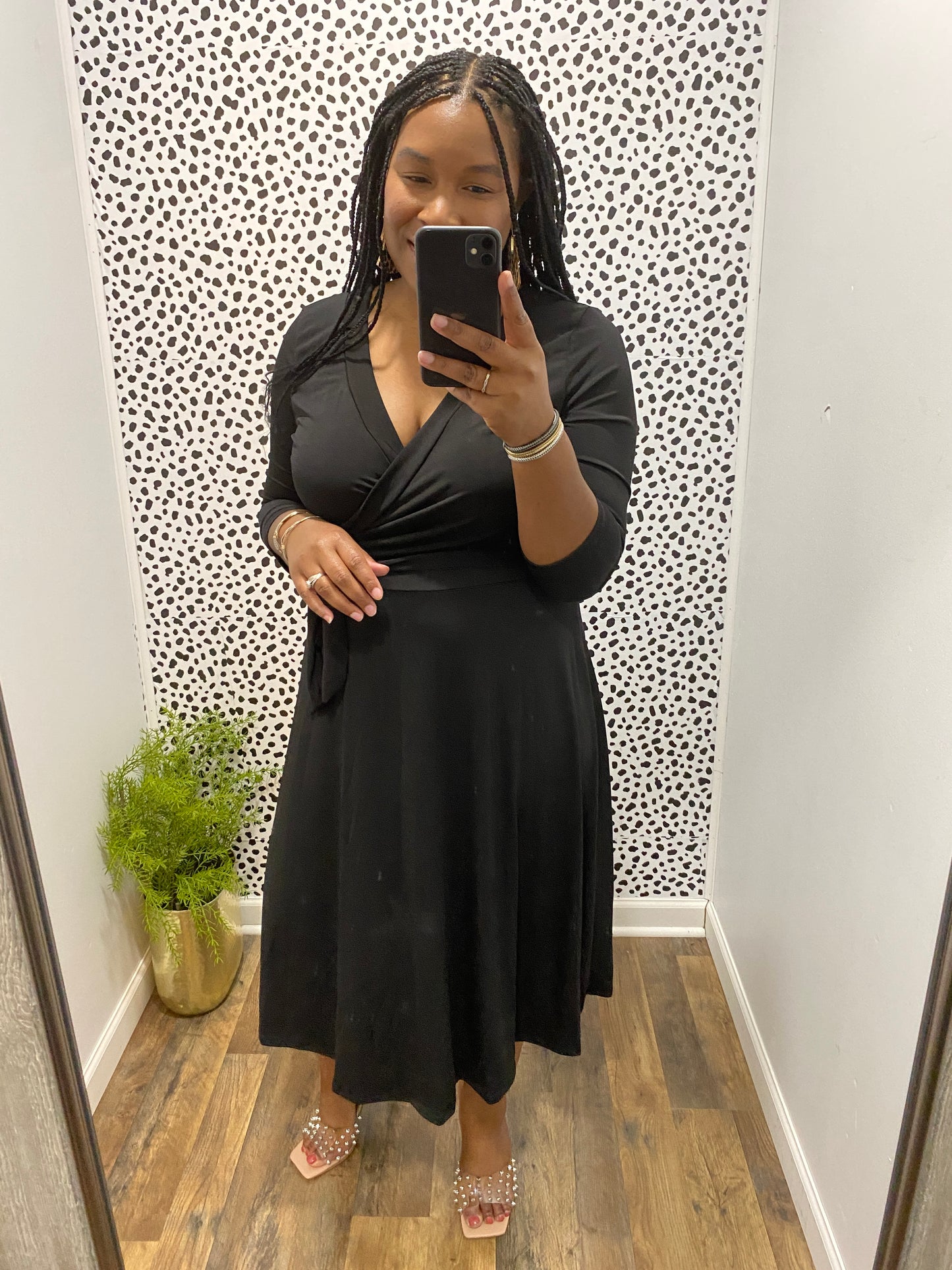 Black Wrap Dress