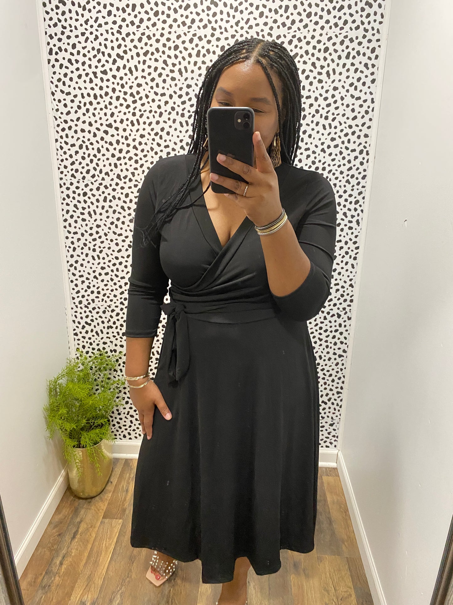 Black Wrap Dress