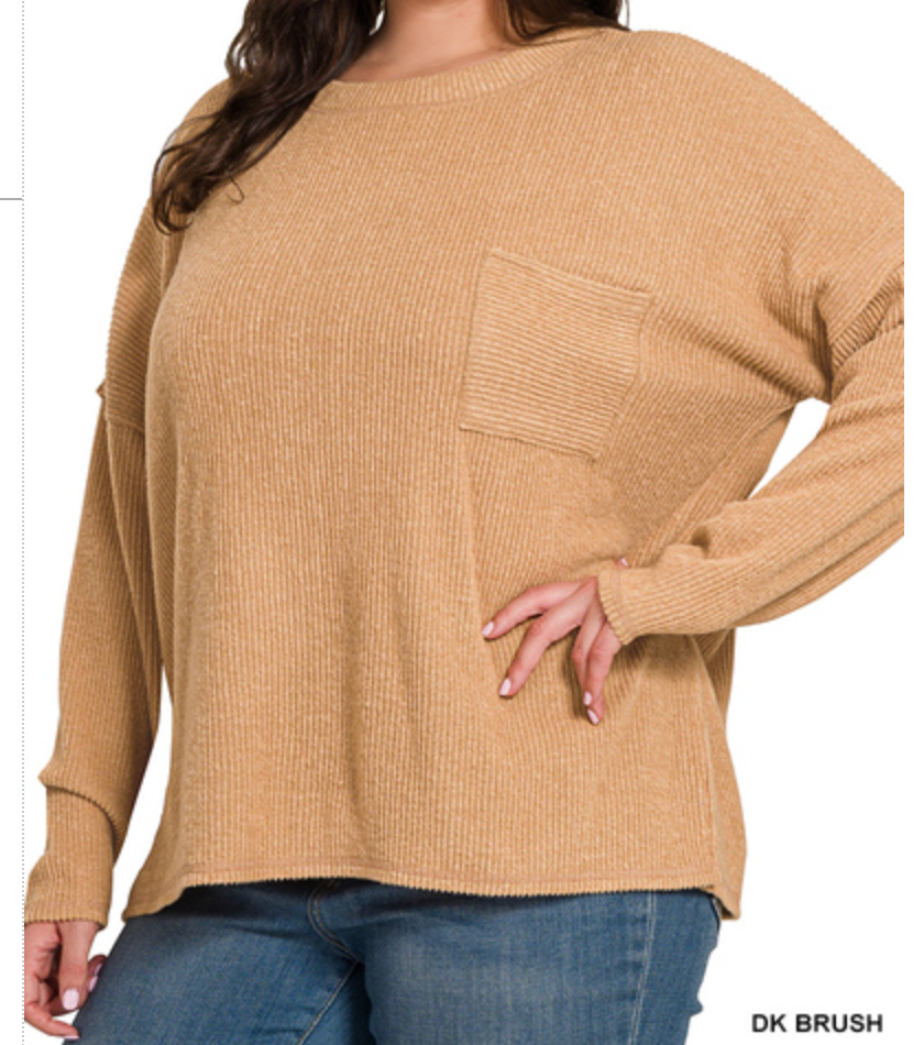 Brush Ribbed Sweater