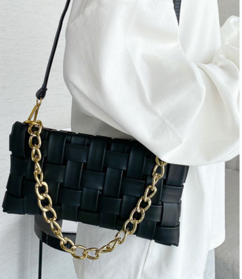 Black Quilted Purse