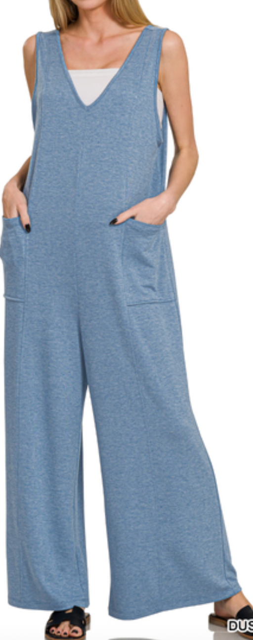 Blue Grey Jumpsuit