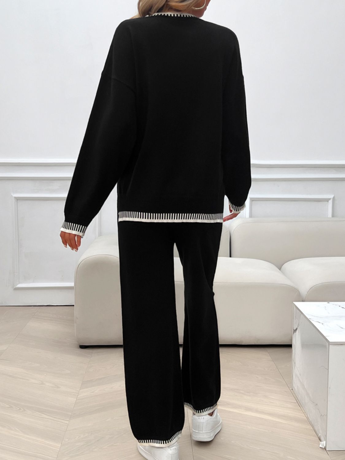 Preorder: Round Neck Sweater Set