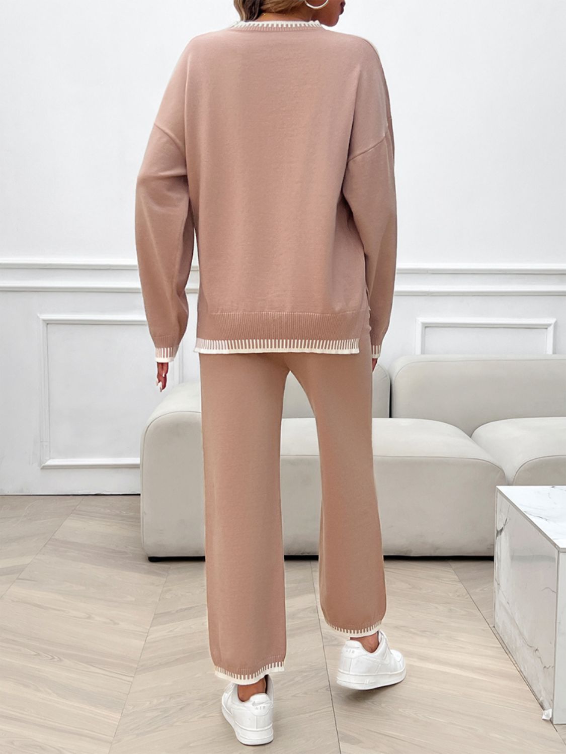 Preorder: Round Neck Sweater Set