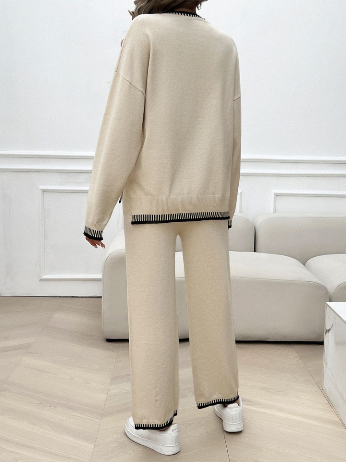 Preorder: Round Neck Sweater Set