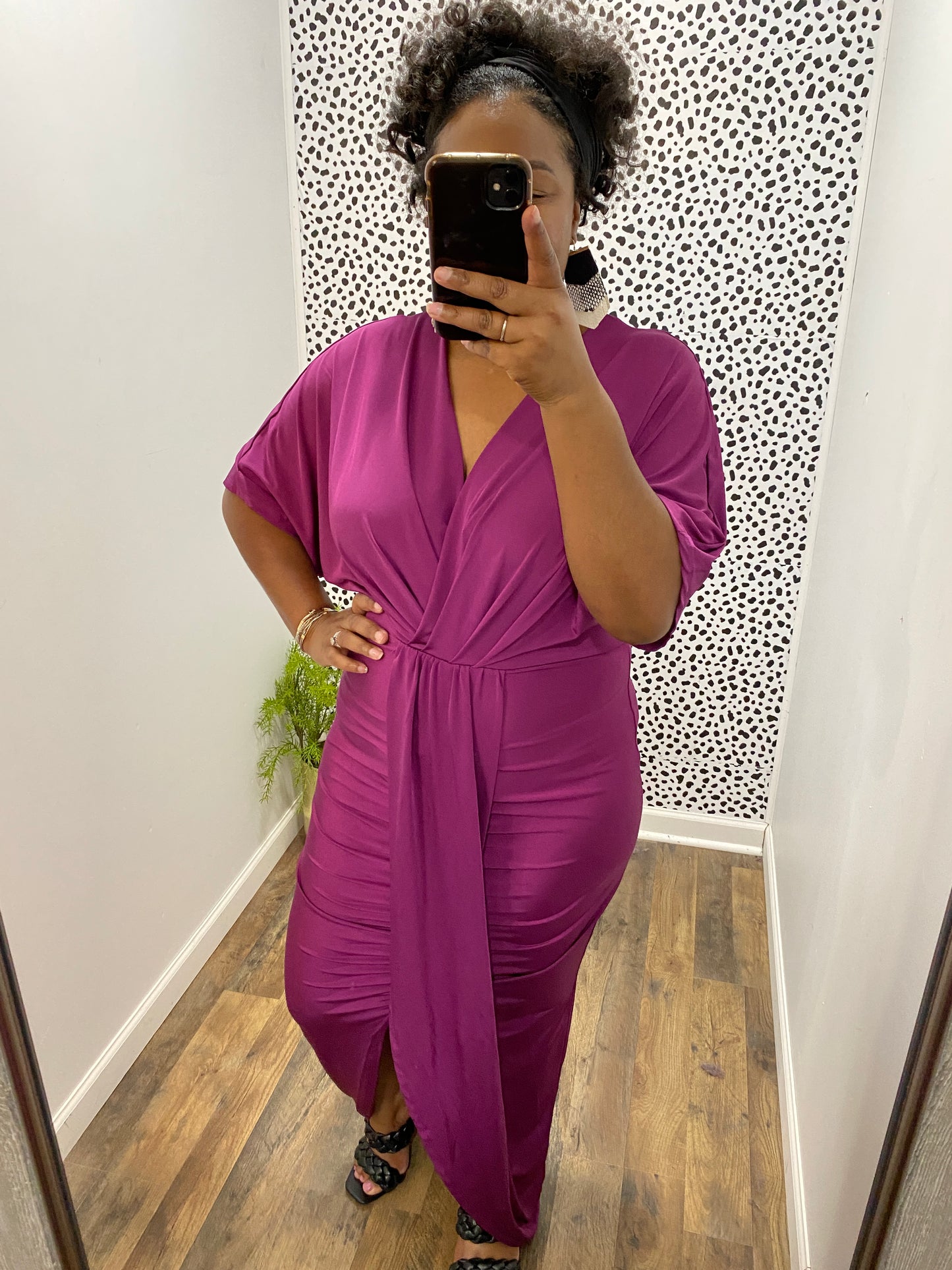 Magenta Empire Dress