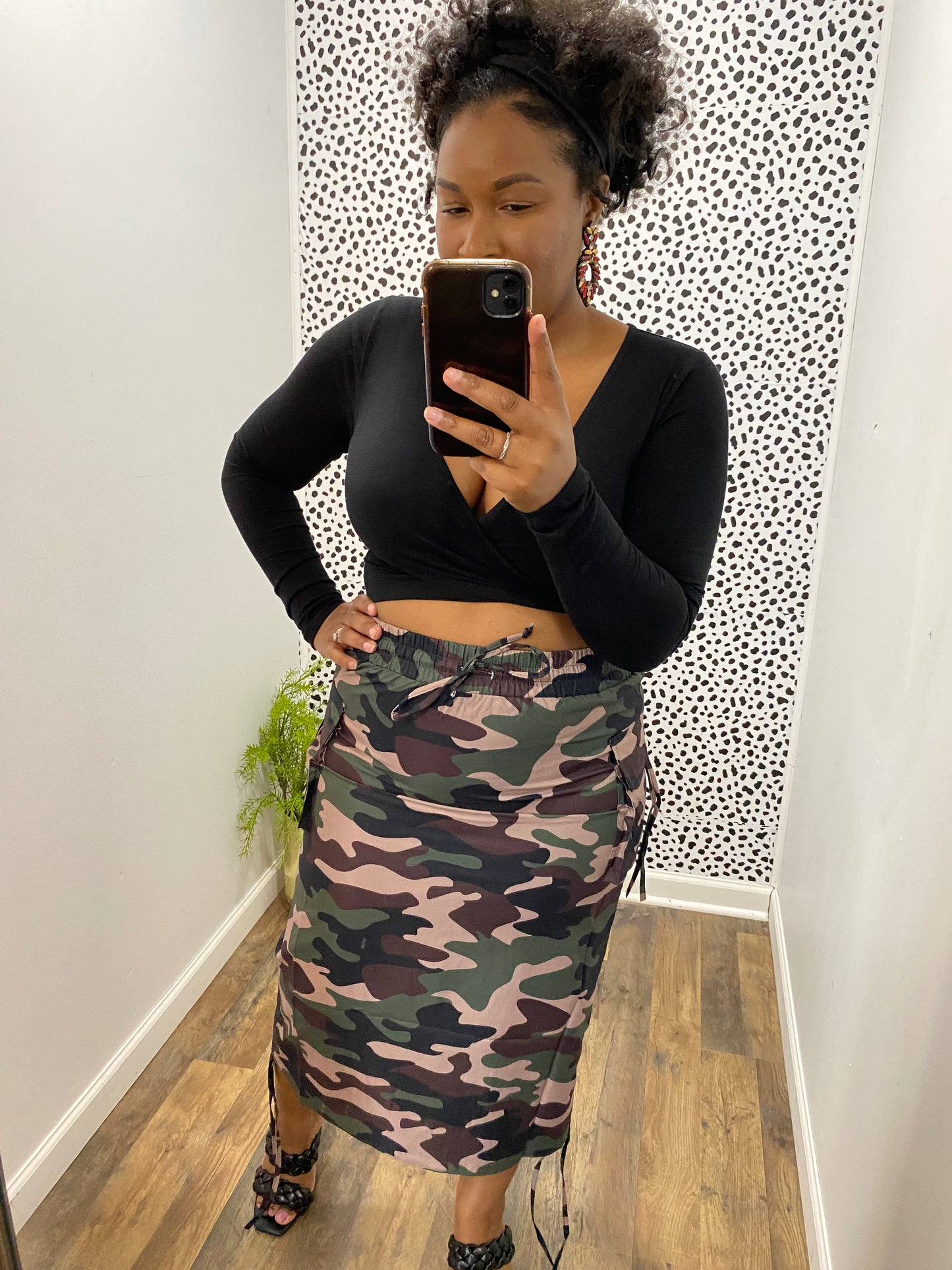 Camo Cargo Skirt