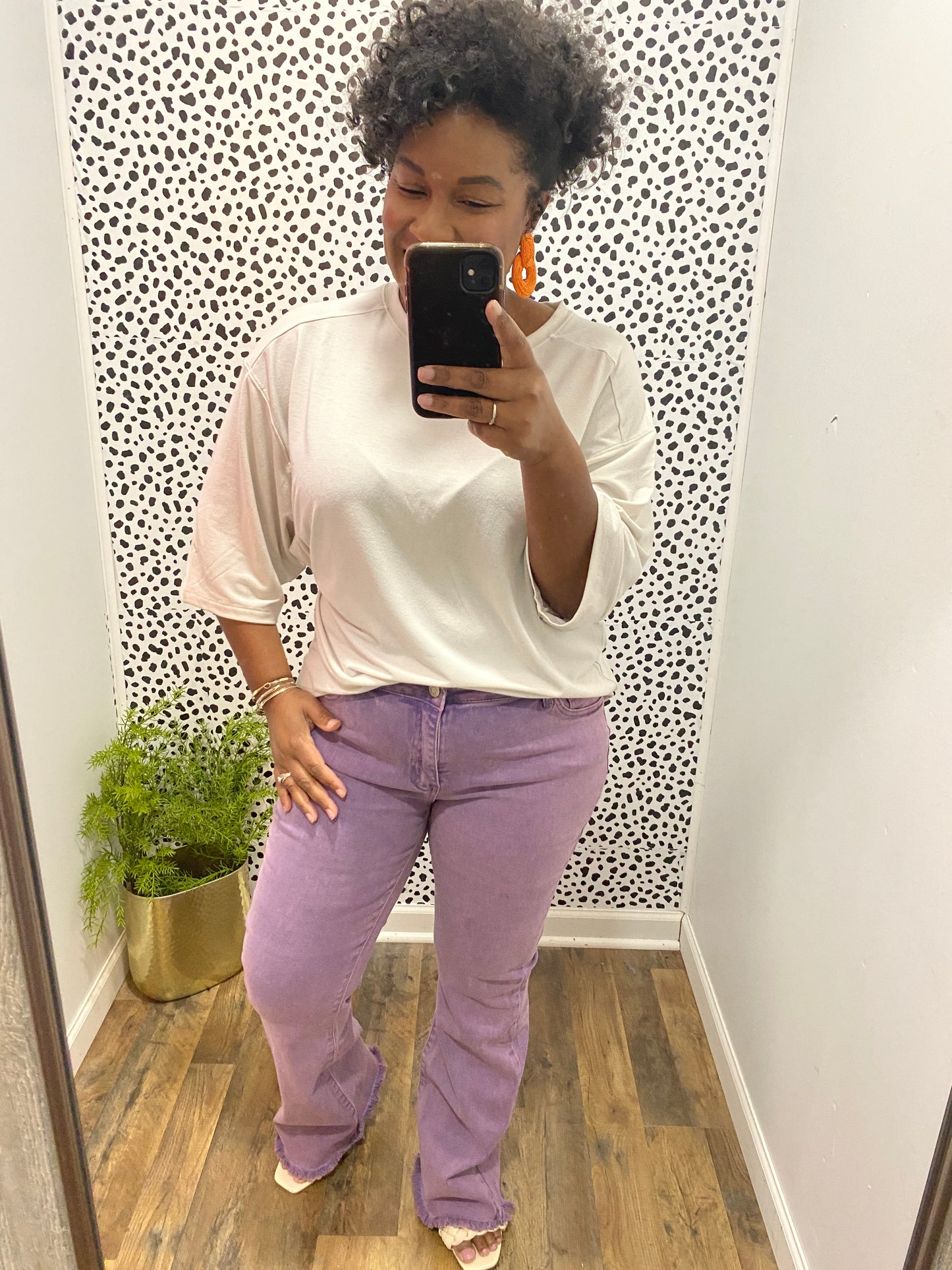 Purple Flare Jeans