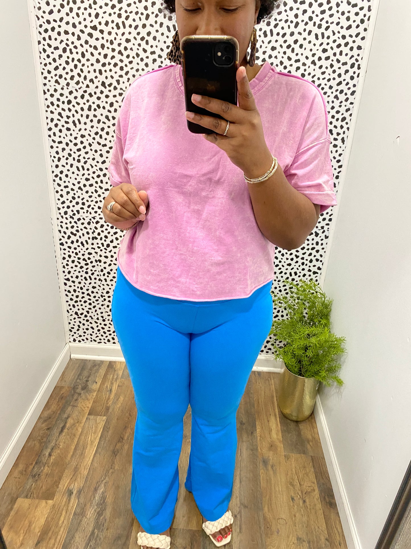 Sky Blue Flare Pants