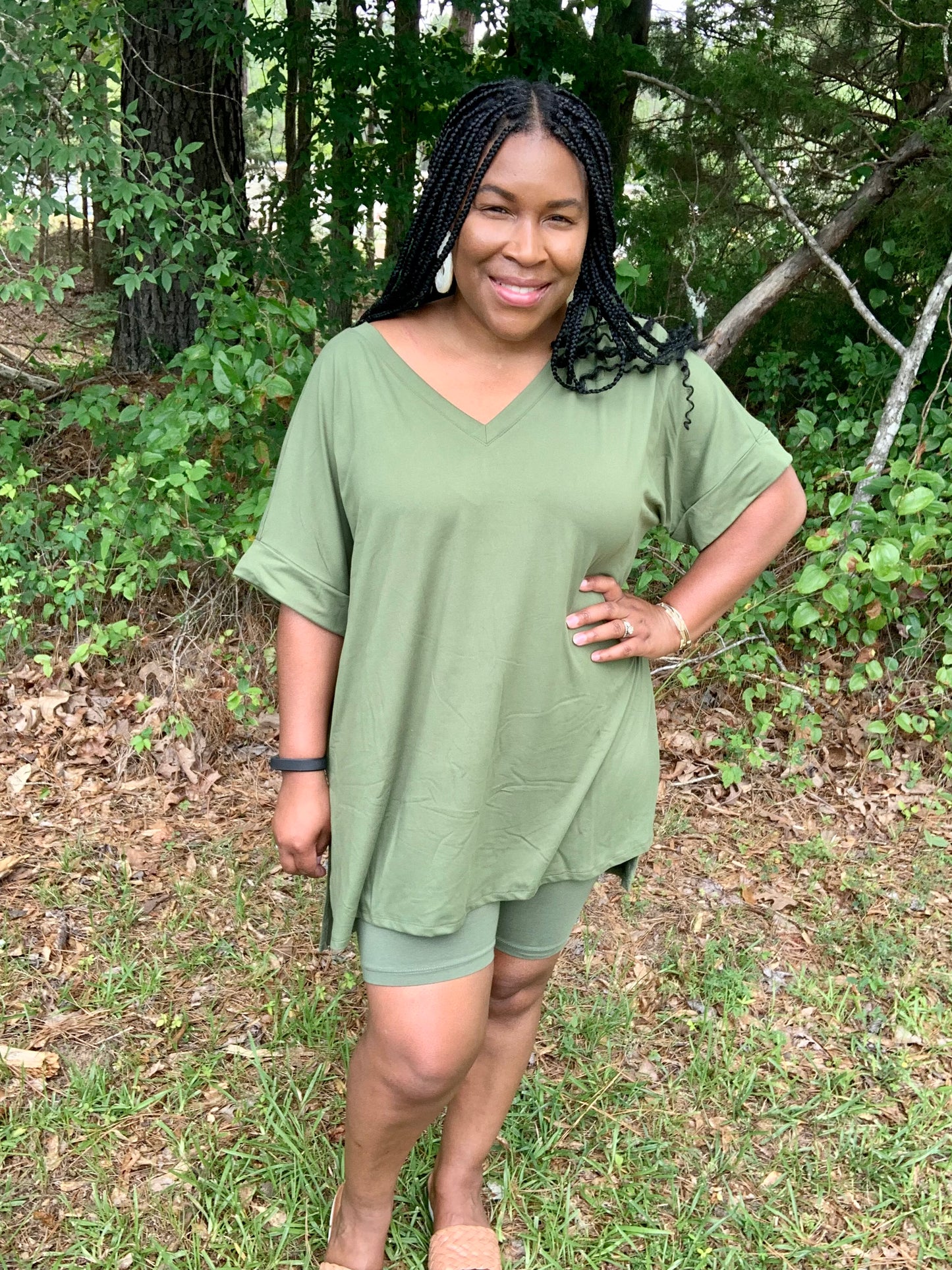 Coordinating Olive Green Set (Plus)