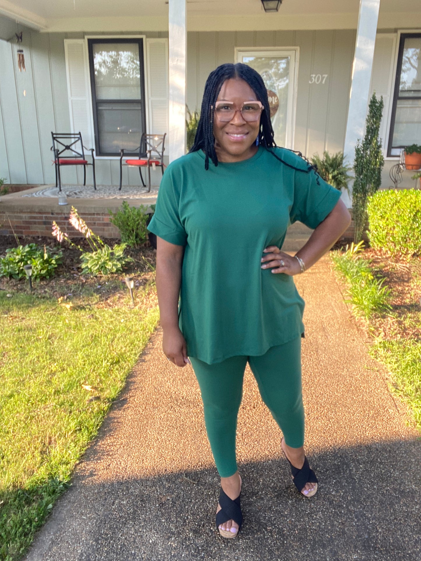 Dark Green Lounge Set