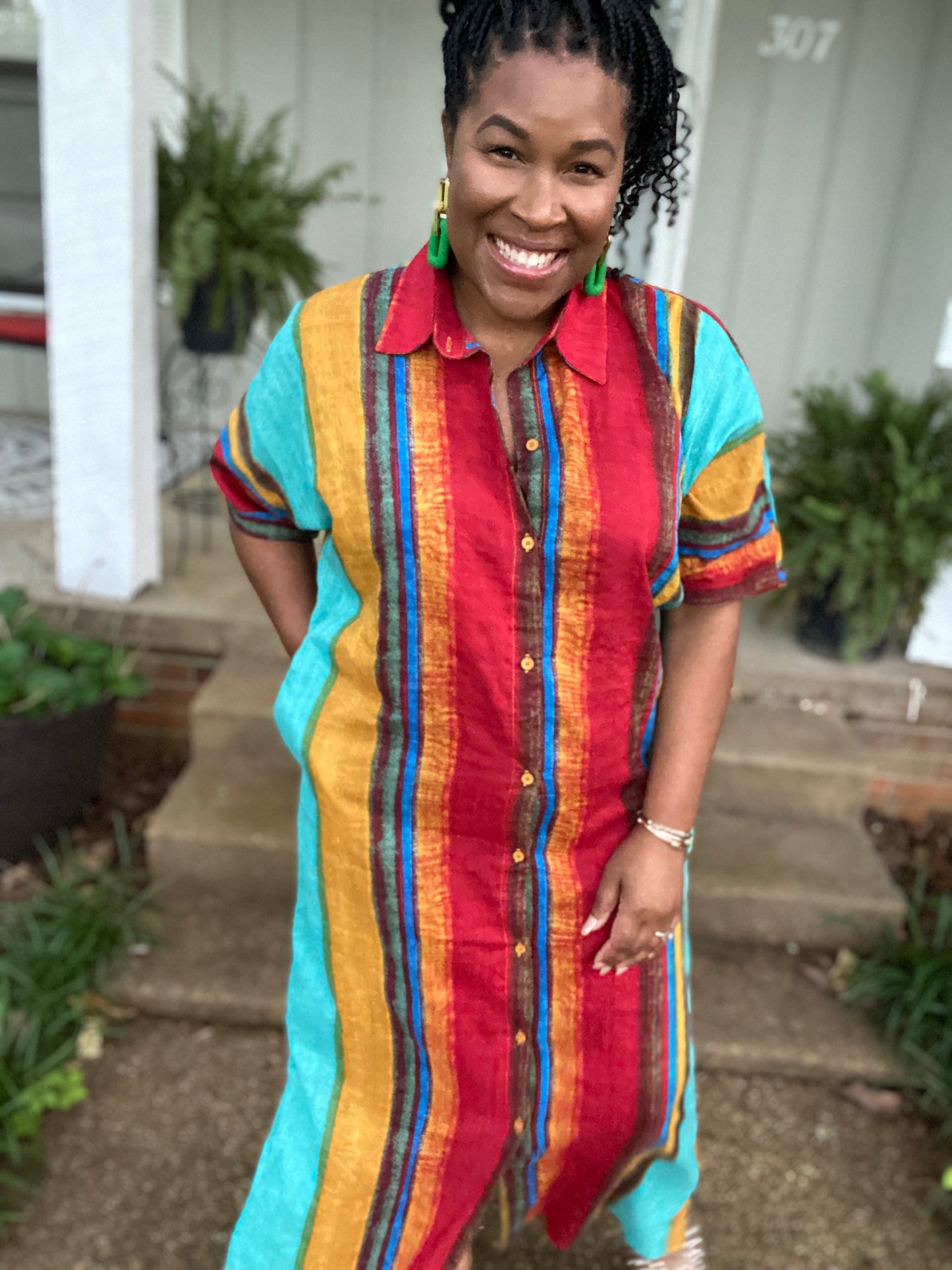 Stripe Multi Color Dress
