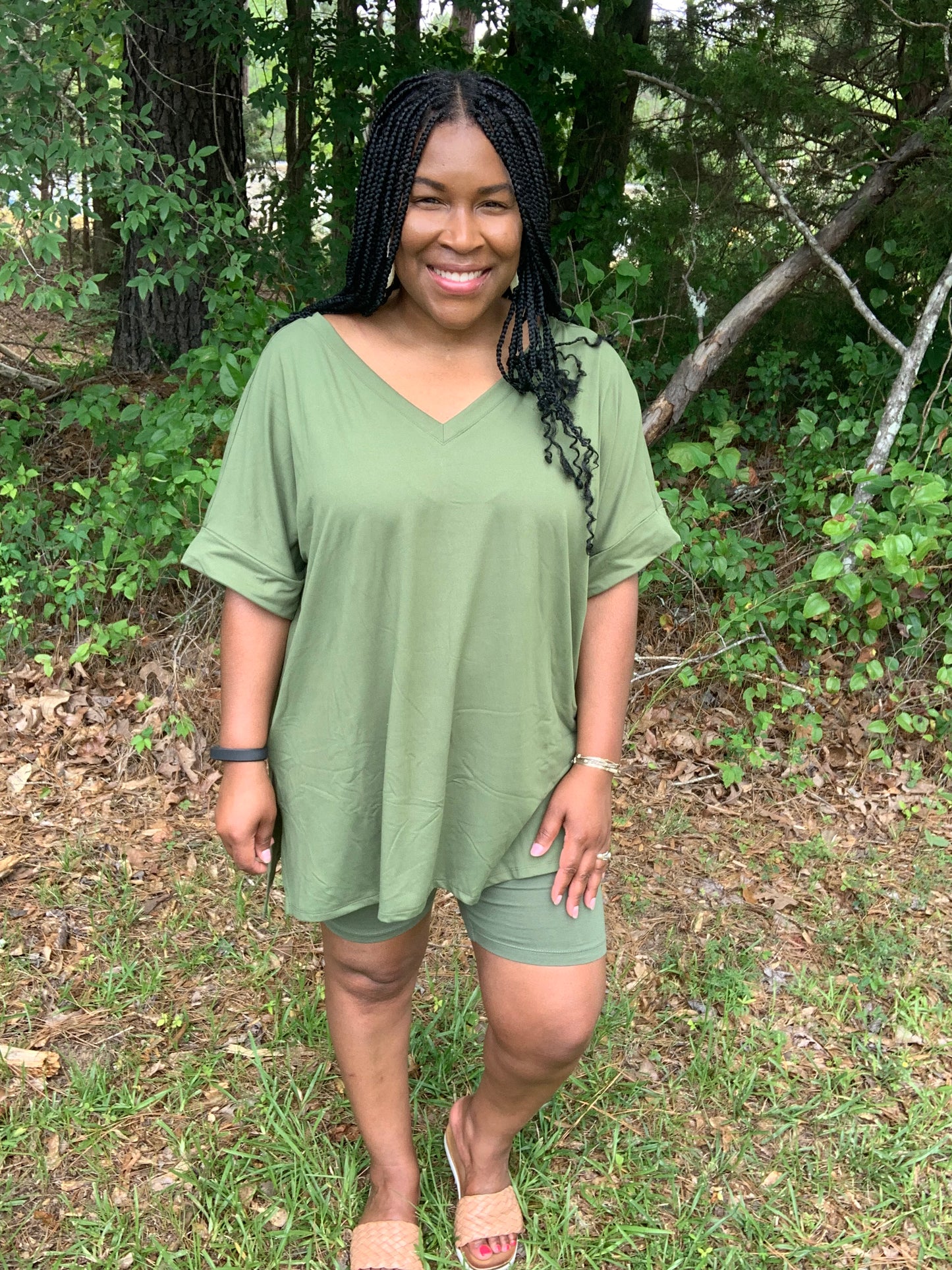 Coordinating Olive Green Set (Plus)