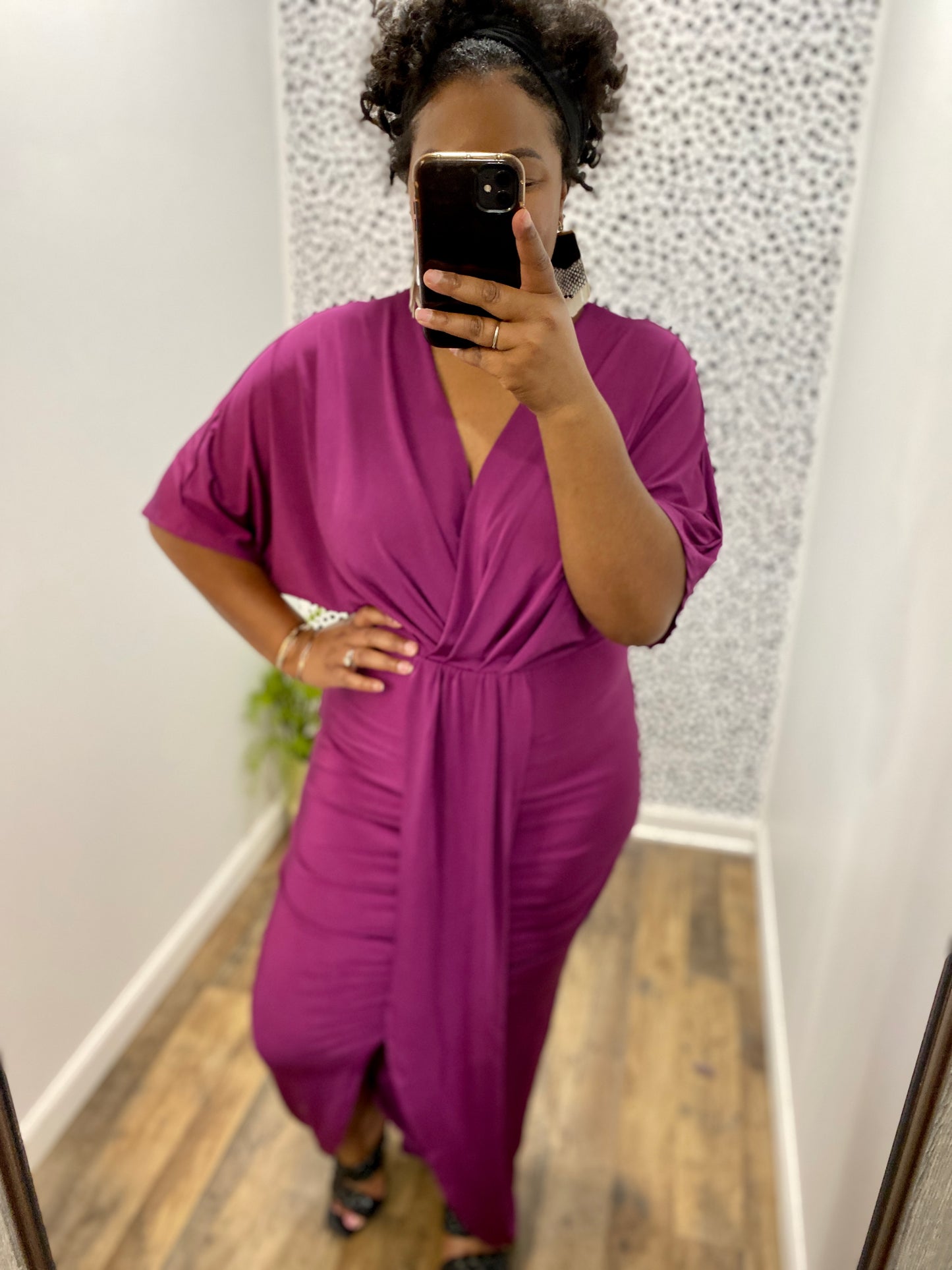 Magenta Empire Dress