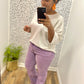 Purple Flare Jeans
