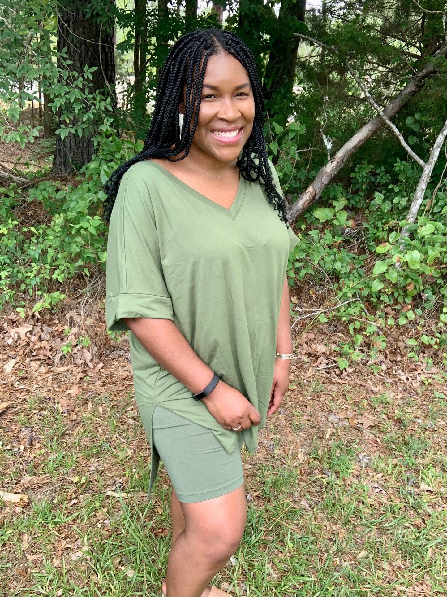 Coordinating Olive Green Set (Plus)
