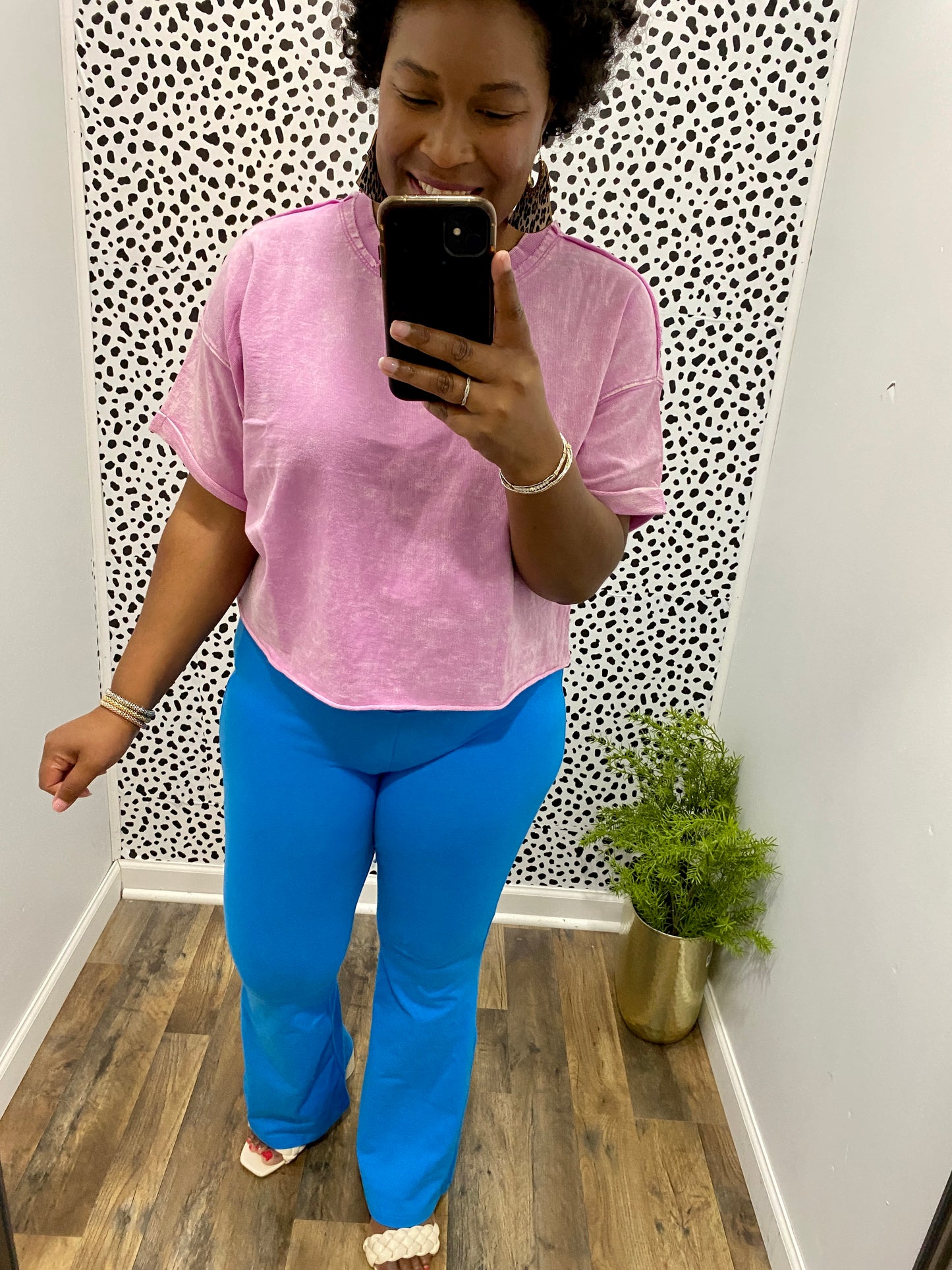 Sky Blue Flare Pants