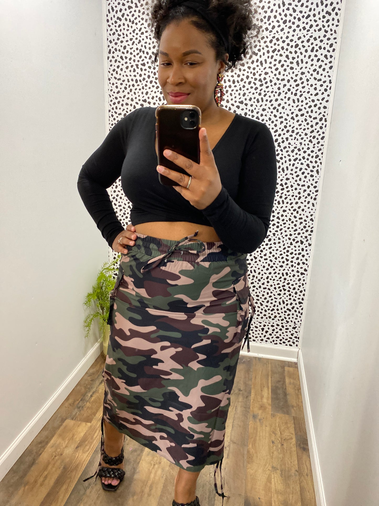 Camo Cargo Skirt