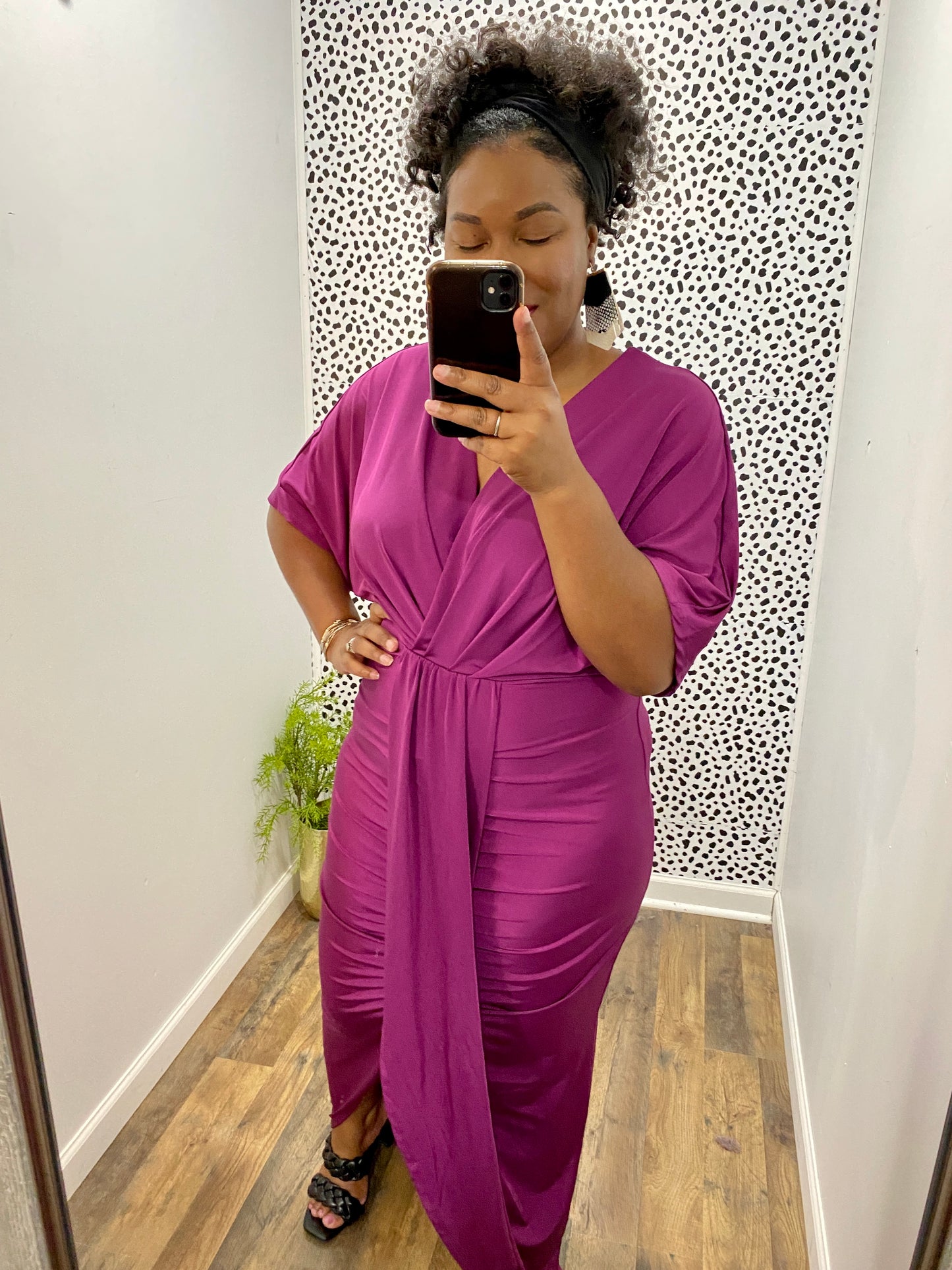 Magenta Empire Dress