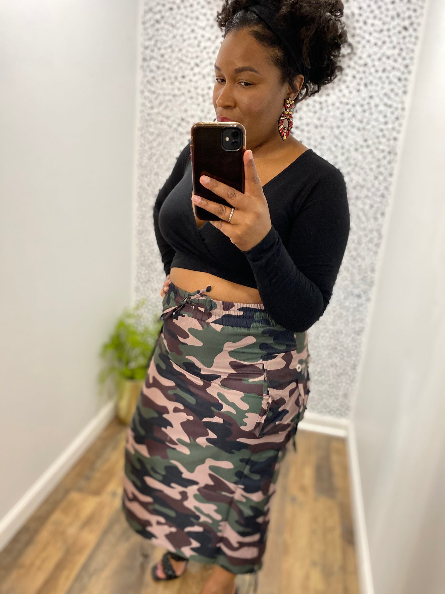 Camo Cargo Skirt