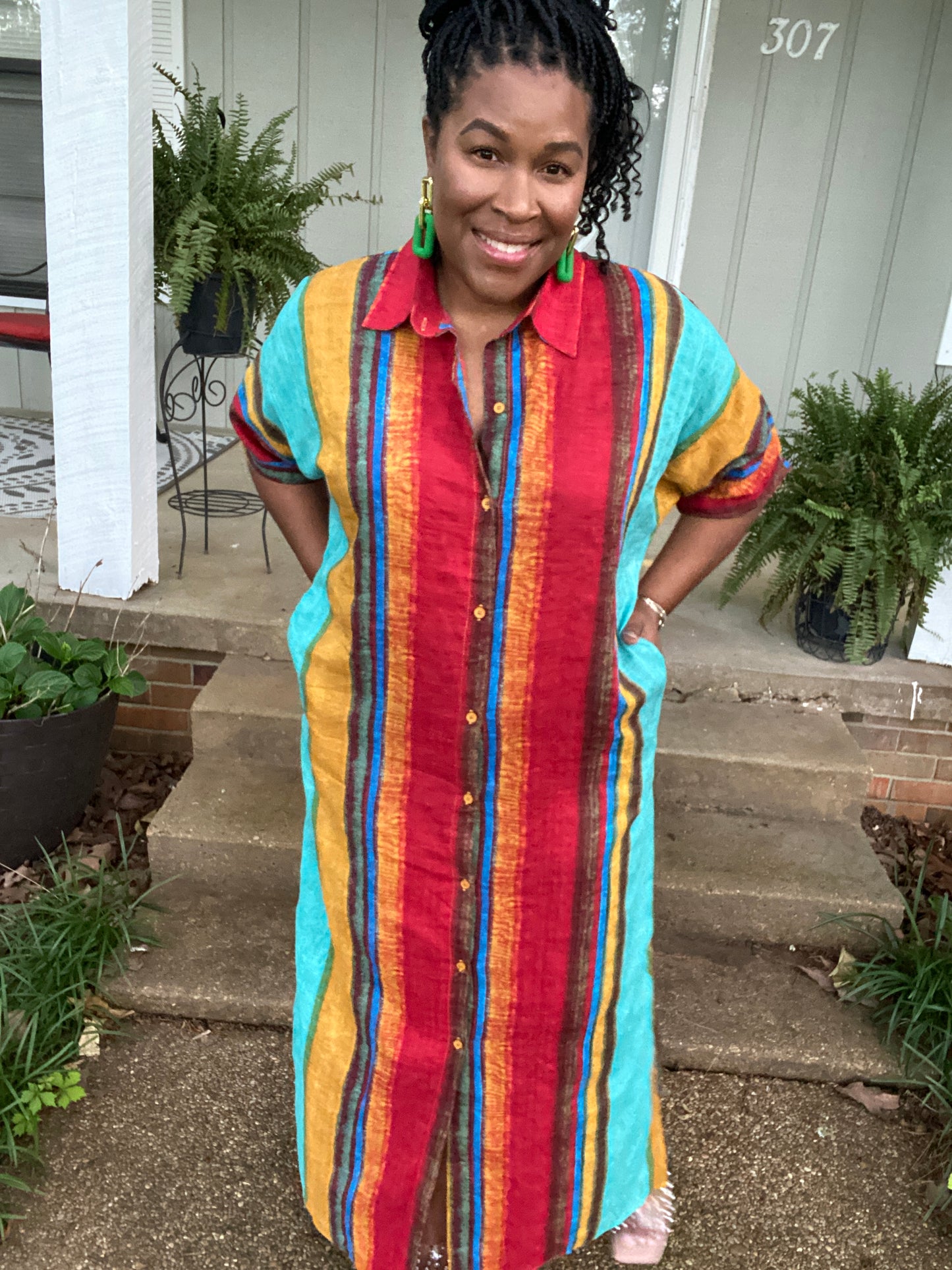 Stripe Multi Color Dress