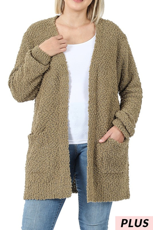 Popcorn Cardigan Sweater