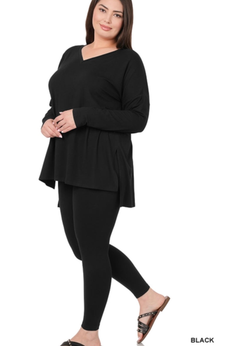 Black Long Sleeve Lounge Sets