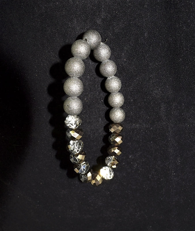 Two-Tone Crystal Bracelet
