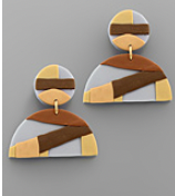 Lite Blue Earthtone Earrings
